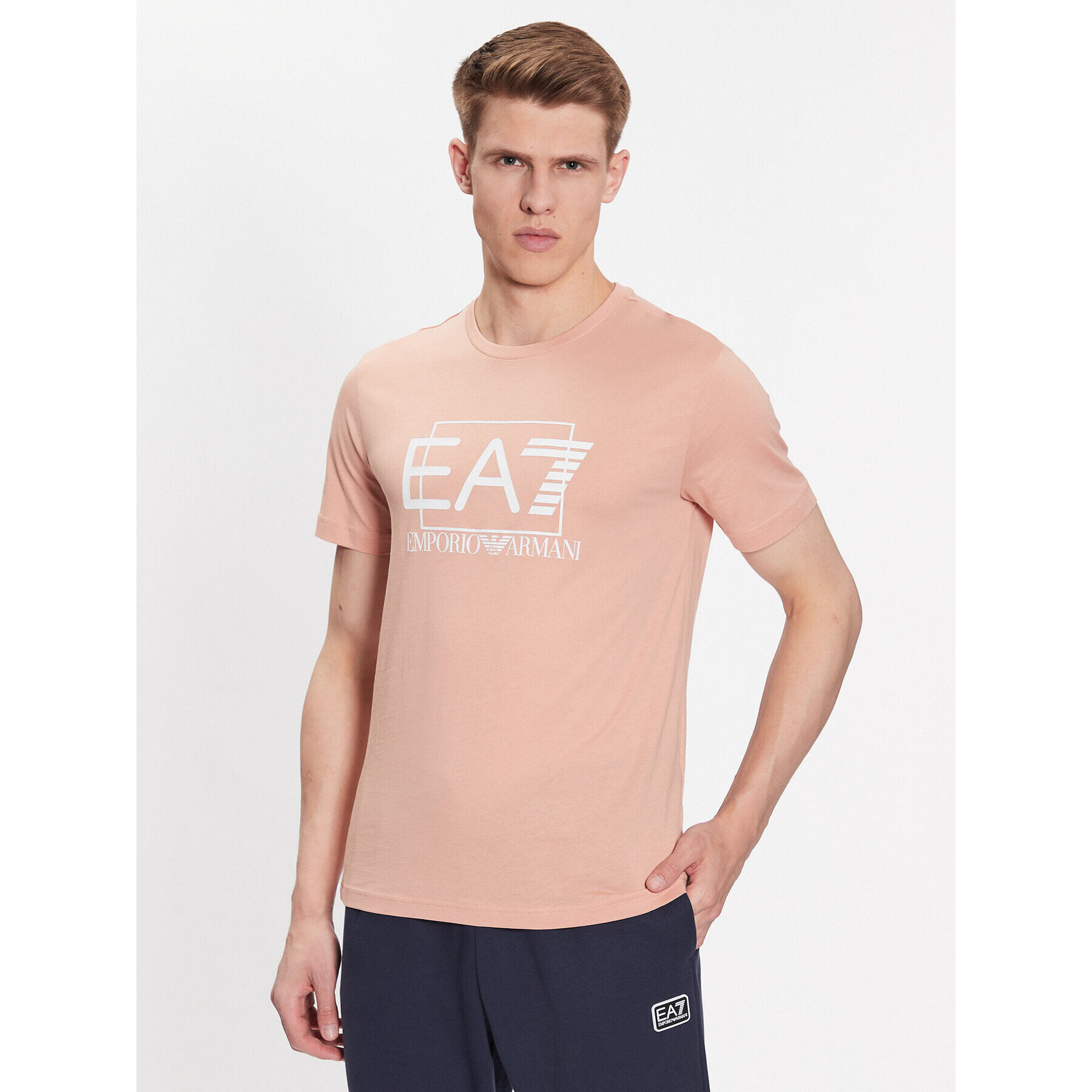 EA7 Emporio Armani T-Shirt 3RPT81 PJM9Z 1431 Oranžová Regular Fit - Pepit.cz