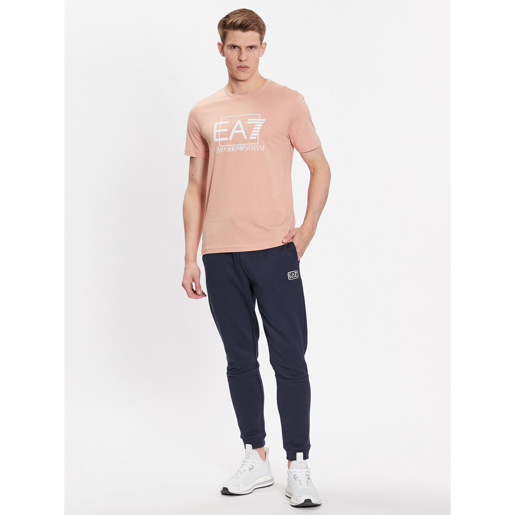 EA7 Emporio Armani T-Shirt 3RPT81 PJM9Z 1431 Oranžová Regular Fit - Pepit.cz