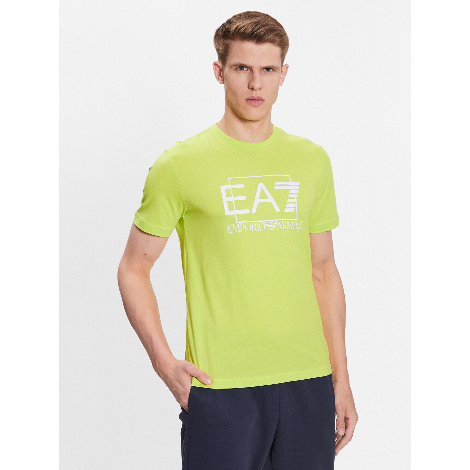 EA7 Emporio Armani T-Shirt 3RPT81 PJM9Z 1871 Zelená Regular Fit - Pepit.cz