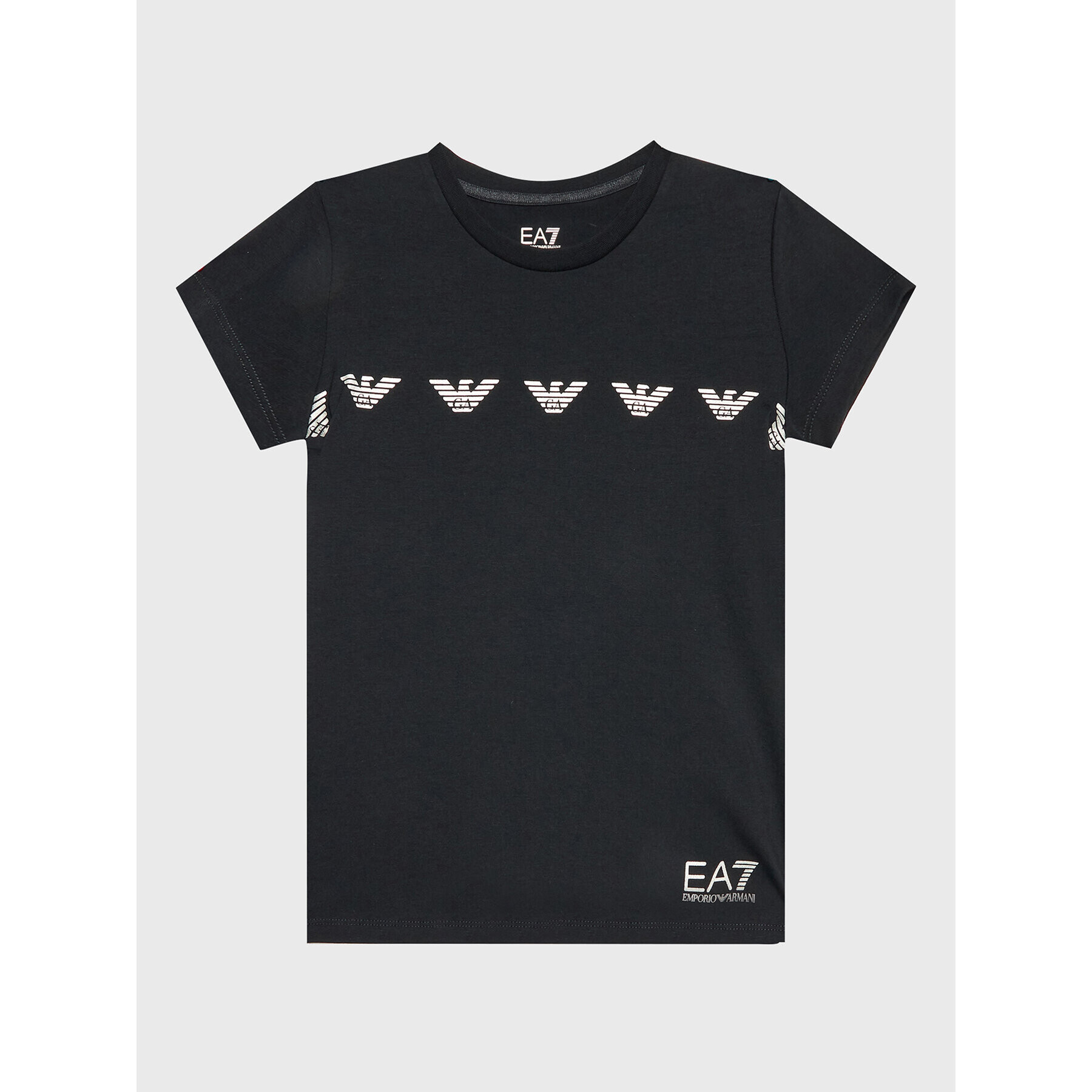 EA7 Emporio Armani T-Shirt 6LFT05 FJ2HZ 0200 Černá Regular Fit - Pepit.cz