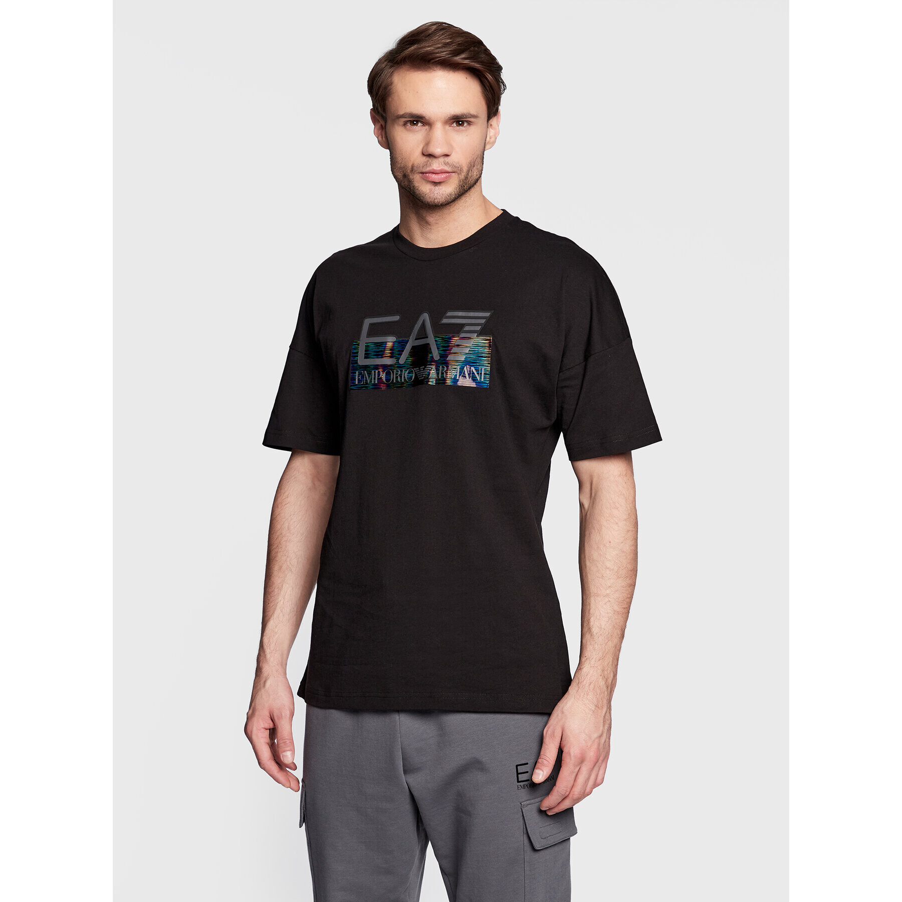 EA7 Emporio Armani T-Shirt 6LPT28 PJ3BZ 1200 Černá Regular Fit - Pepit.cz