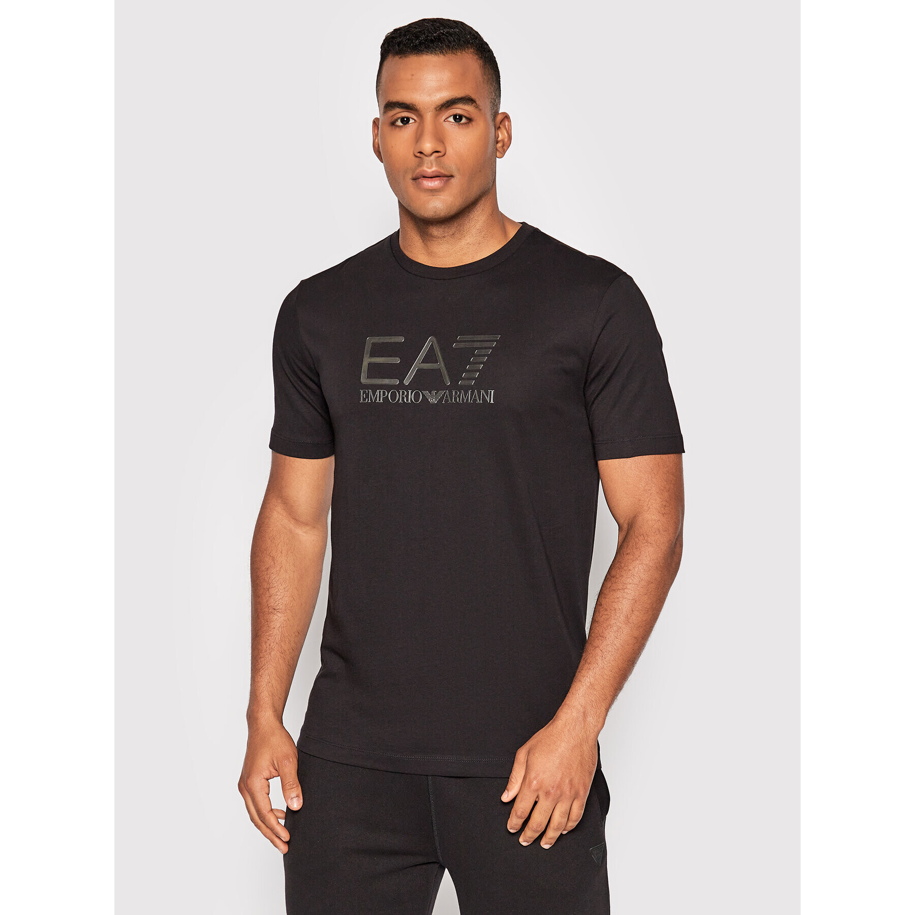 EA7 Emporio Armani T-Shirt 6LPT71 PJM9Z 1200 Černá Regular Fit - Pepit.cz