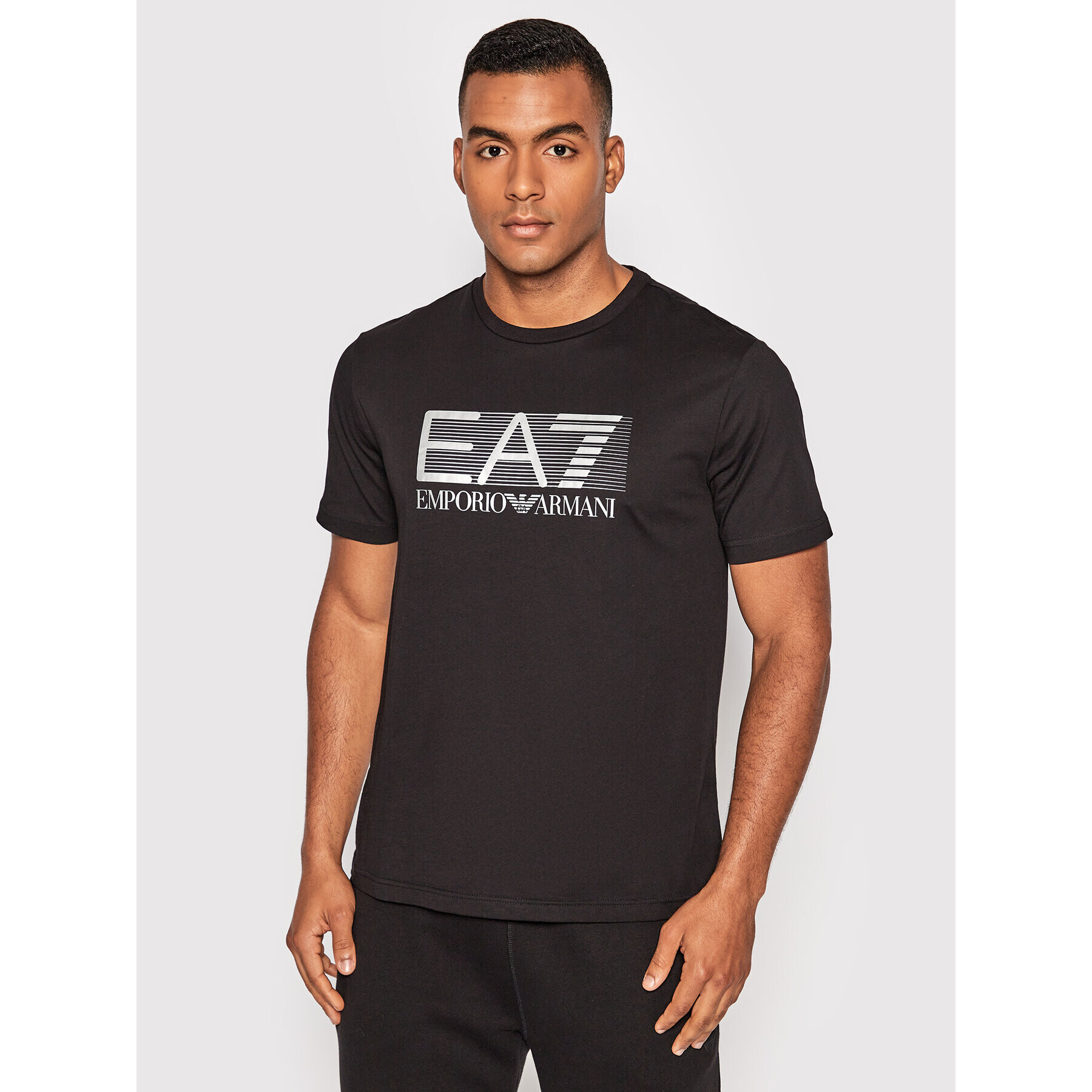 EA7 Emporio Armani T-Shirt 6LPT81 PJM9Z 0200 Černá Regular Fit - Pepit.cz