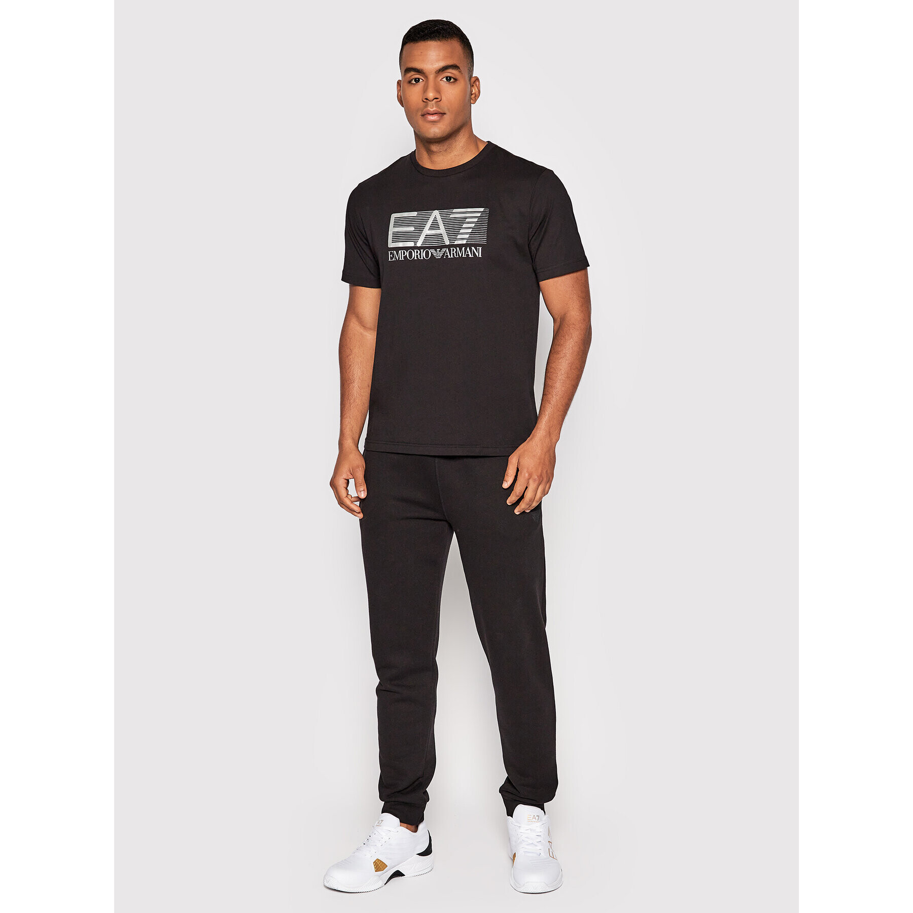 EA7 Emporio Armani T-Shirt 6LPT81 PJM9Z 0200 Černá Regular Fit - Pepit.cz