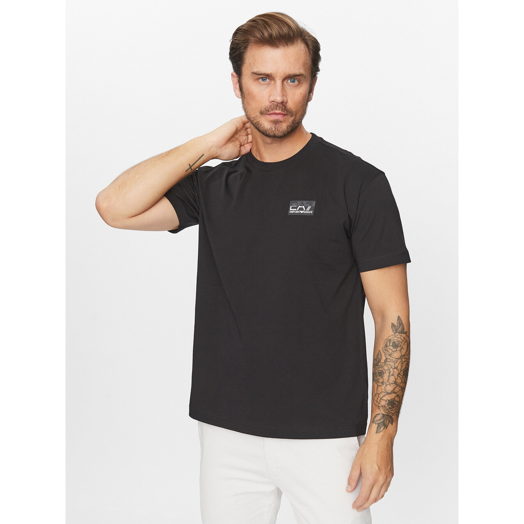 EA7 Emporio Armani T-Shirt 6RPT01 PJNVZ 1200 Černá Regular Fit - Pepit.cz