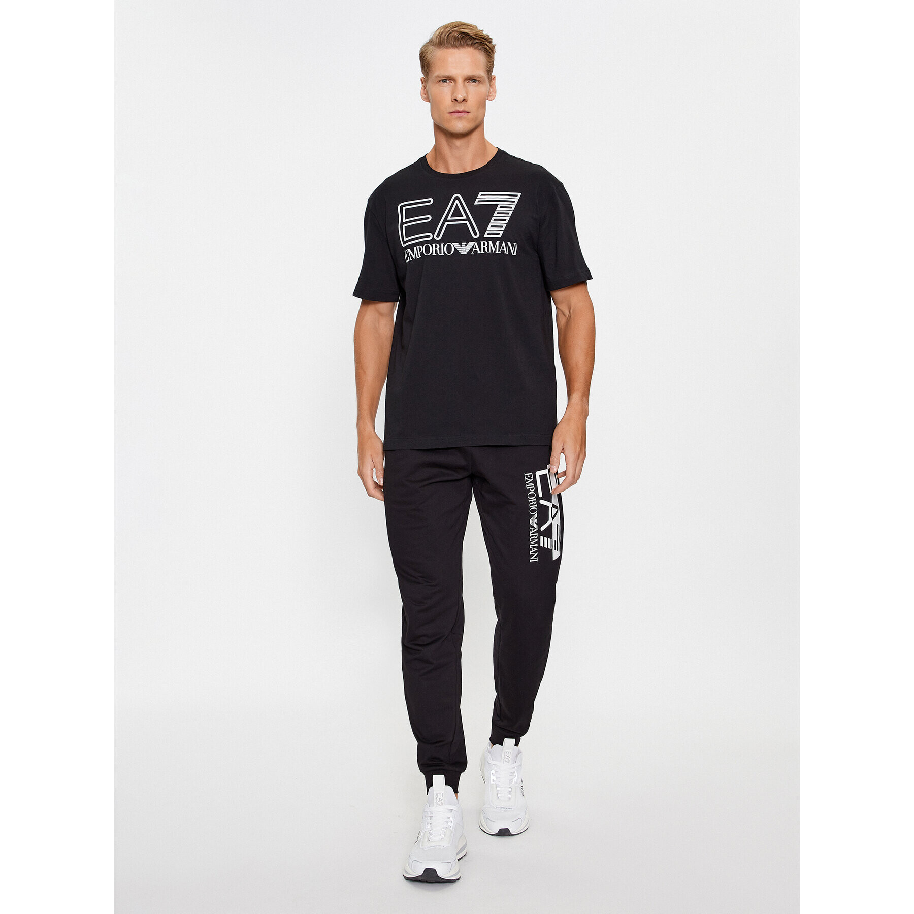 EA7 Emporio Armani T-Shirt 6RPT03 PJFFZ 1200 Černá Regular Fit - Pepit.cz