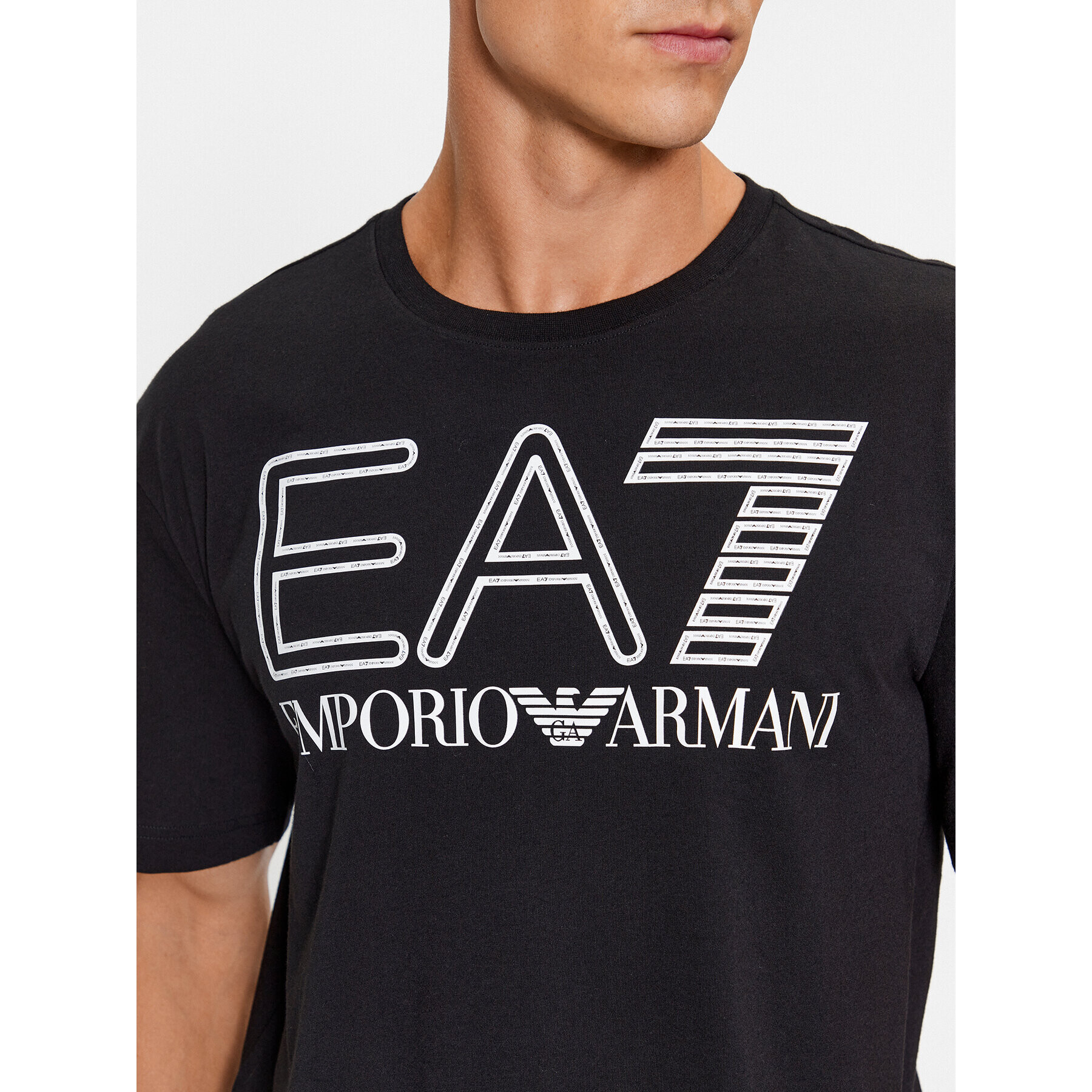 EA7 Emporio Armani T-Shirt 6RPT03 PJFFZ 1200 Černá Regular Fit - Pepit.cz