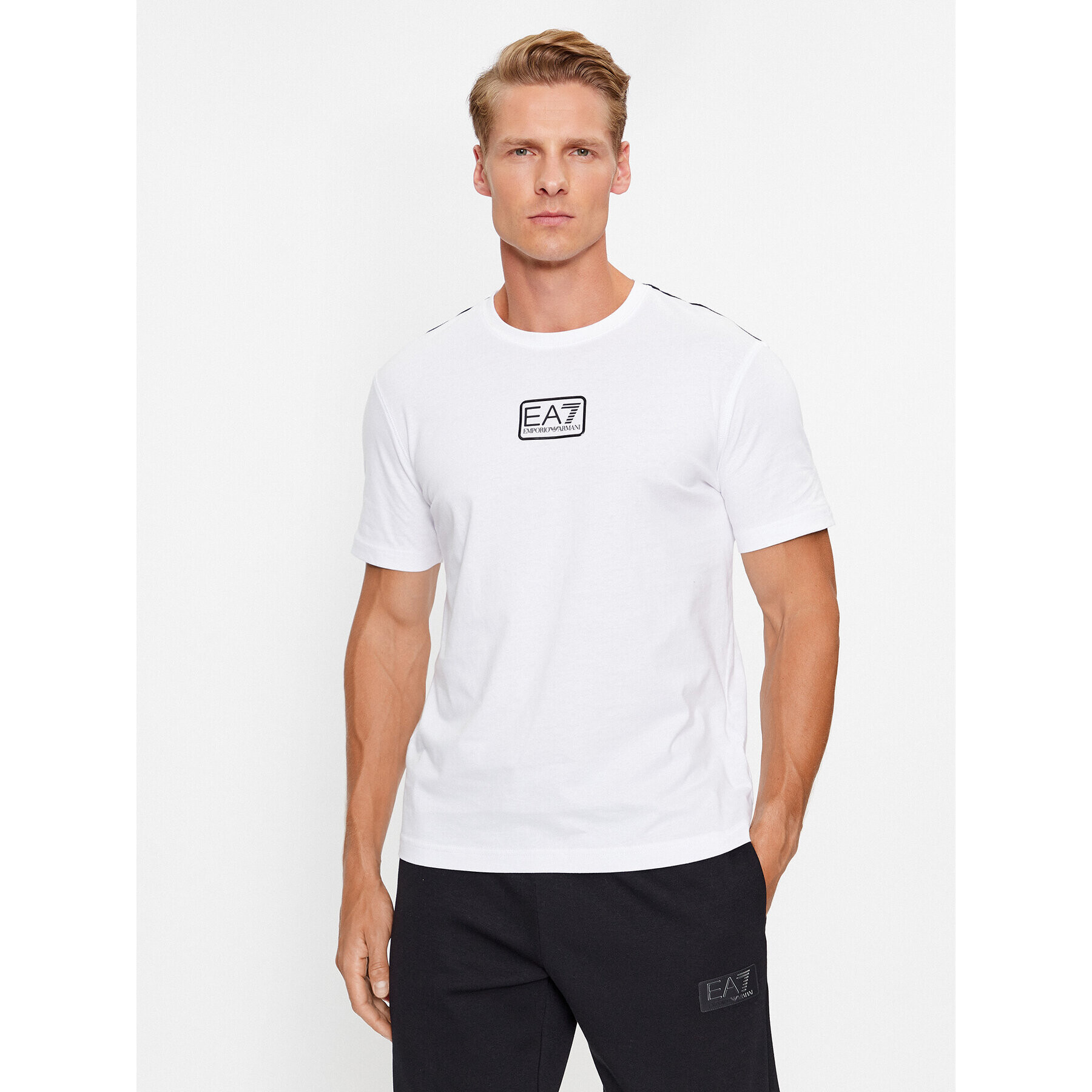 EA7 Emporio Armani T-Shirt 6RPT05 PJ02Z 1100 Bílá Regular Fit - Pepit.cz