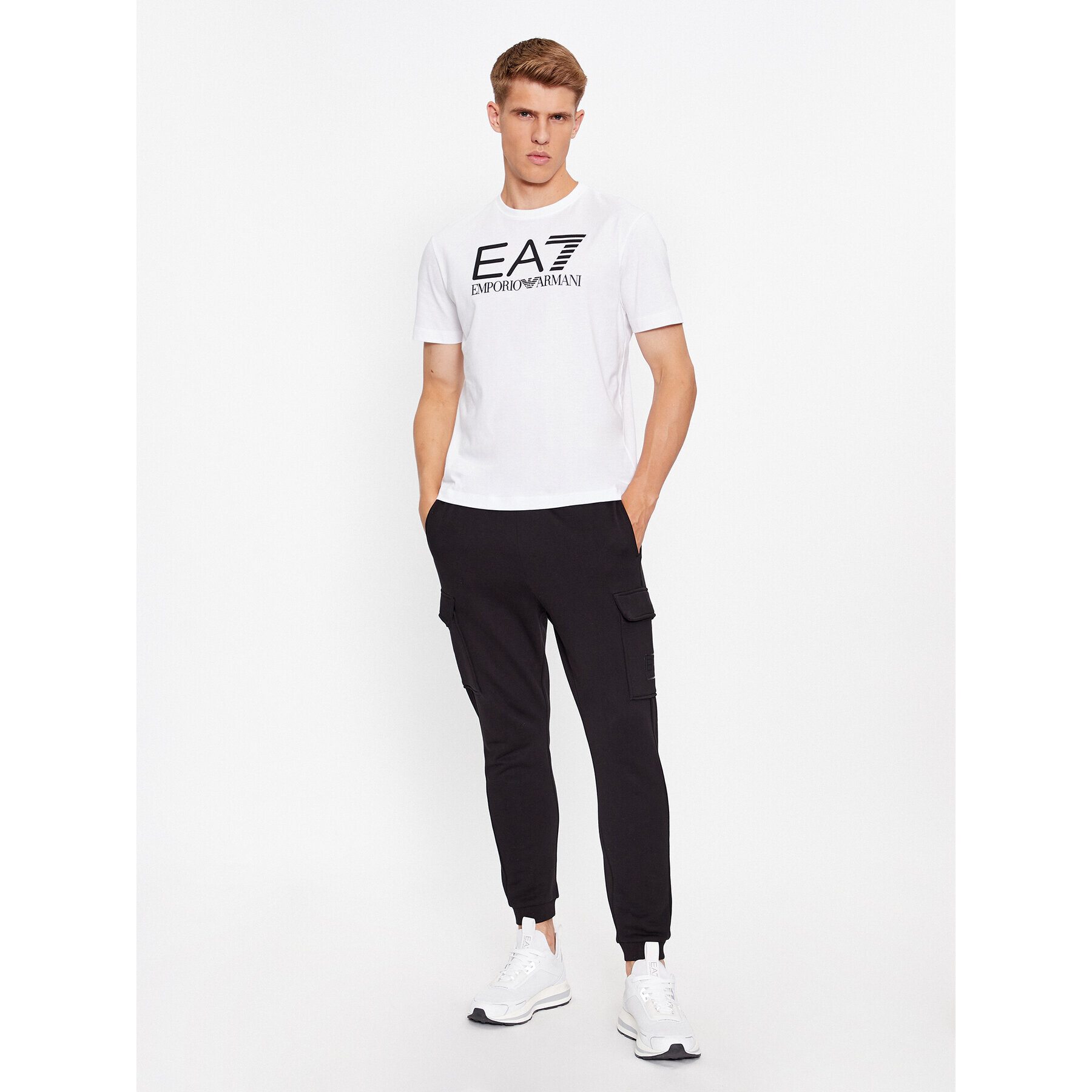 EA7 Emporio Armani T-Shirt 6RPT11 PJNVZ 1100 Bílá Regular Fit - Pepit.cz