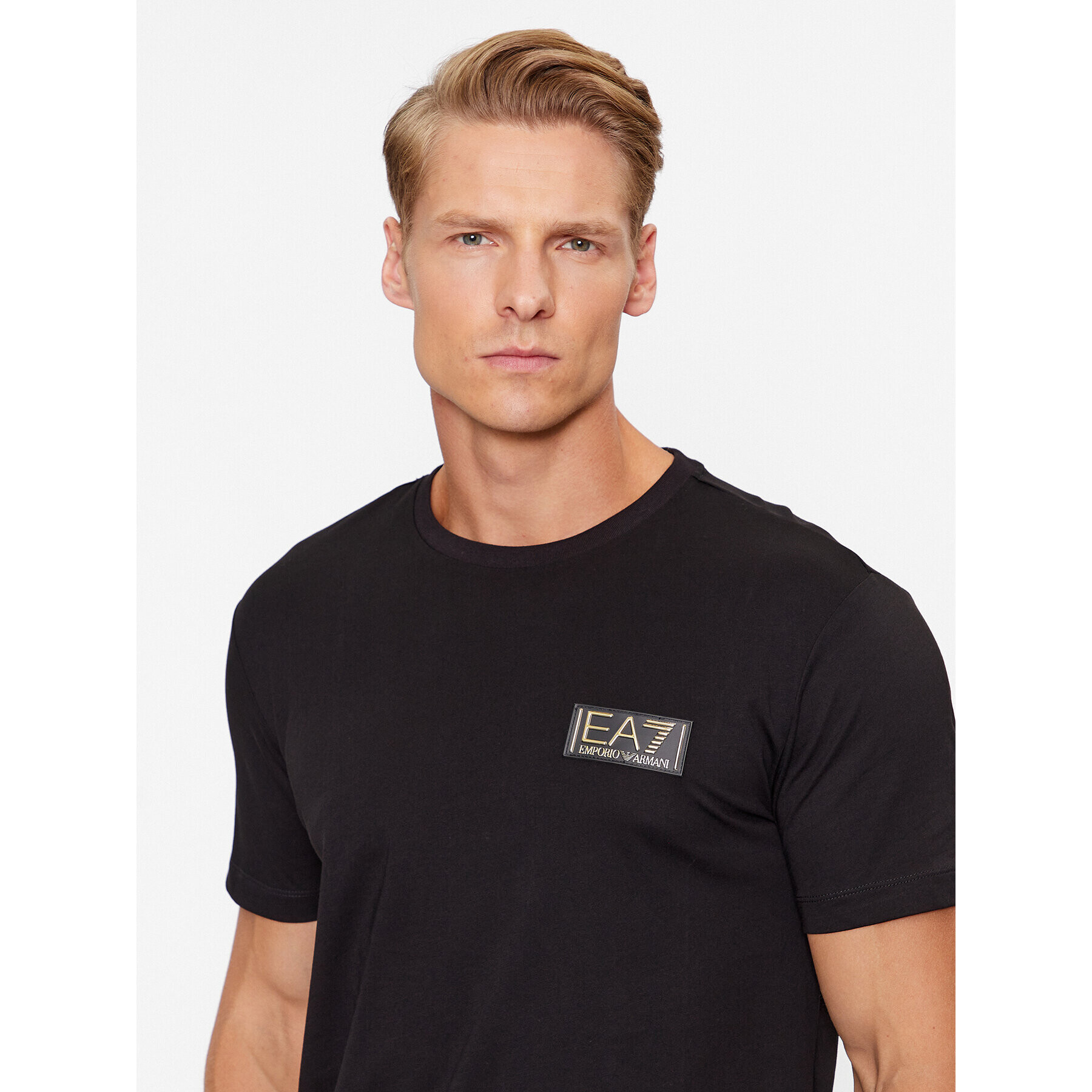 EA7 Emporio Armani T-Shirt 6RPT18 PJM9Z 1200 Černá Regular Fit - Pepit.cz