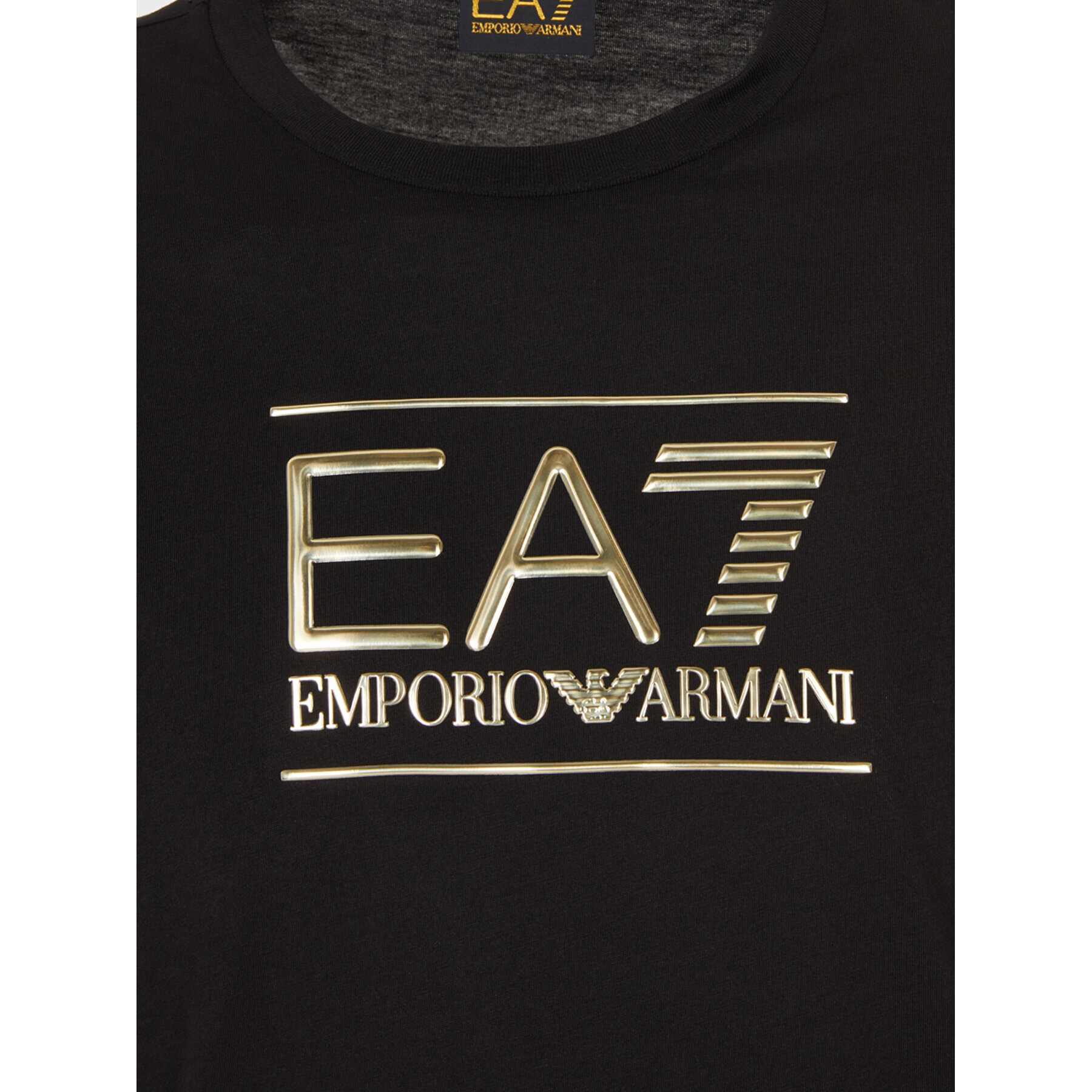 EA7 Emporio Armani T-Shirt 6RPT19 PJM9Z 1200 Černá Regular Fit - Pepit.cz