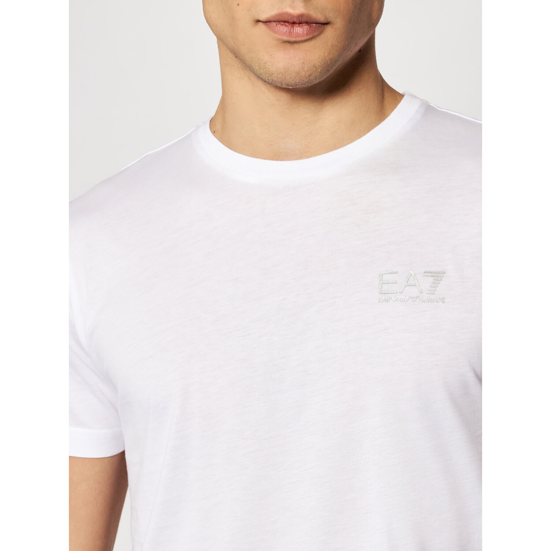 EA7 Emporio Armani T-Shirt 8NPT51 PJM9Z 0100 Bílá Regular Fit - Pepit.cz