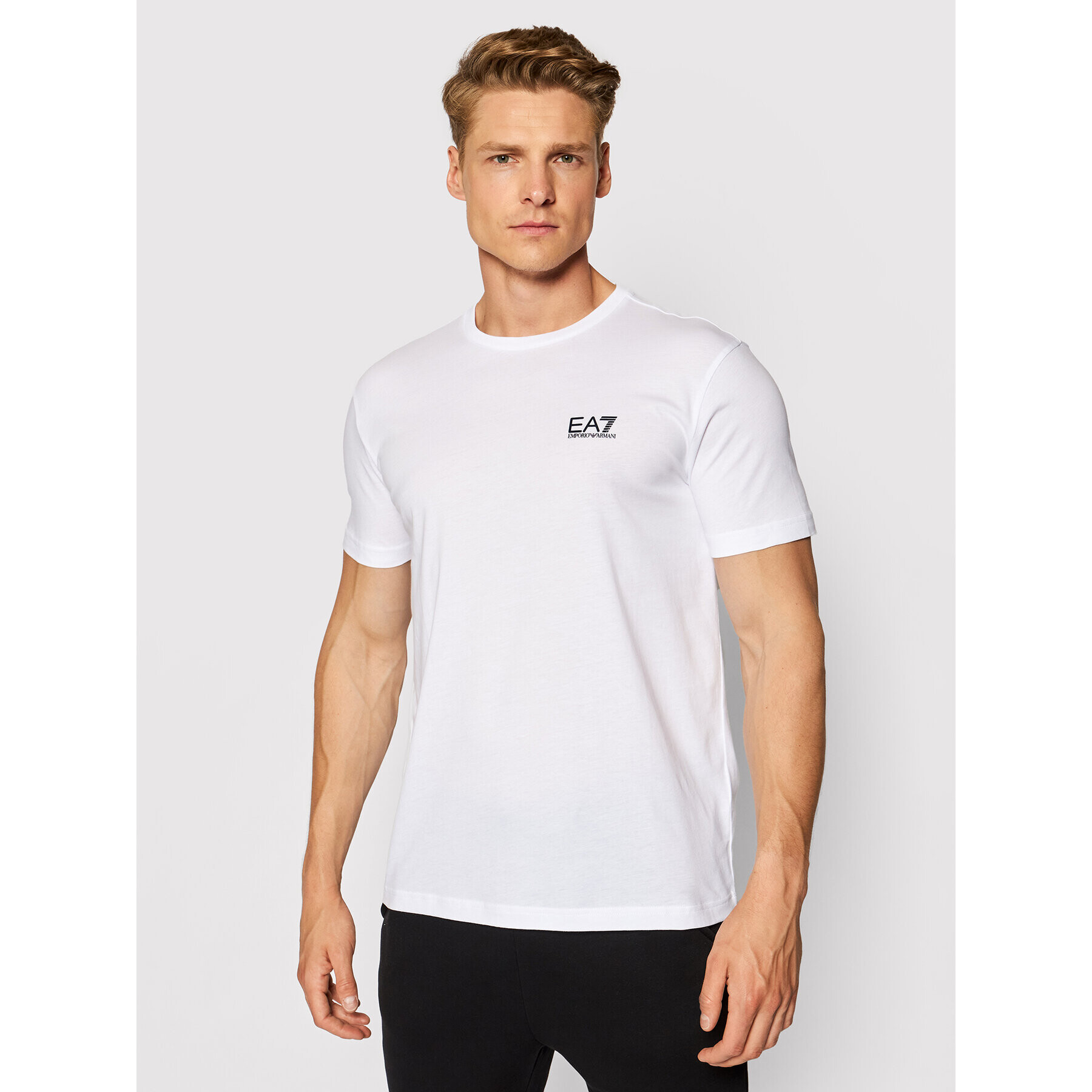 EA7 Emporio Armani T-Shirt 8NPT51 PJM9Z 1100 Bílá Regular Fit - Pepit.cz