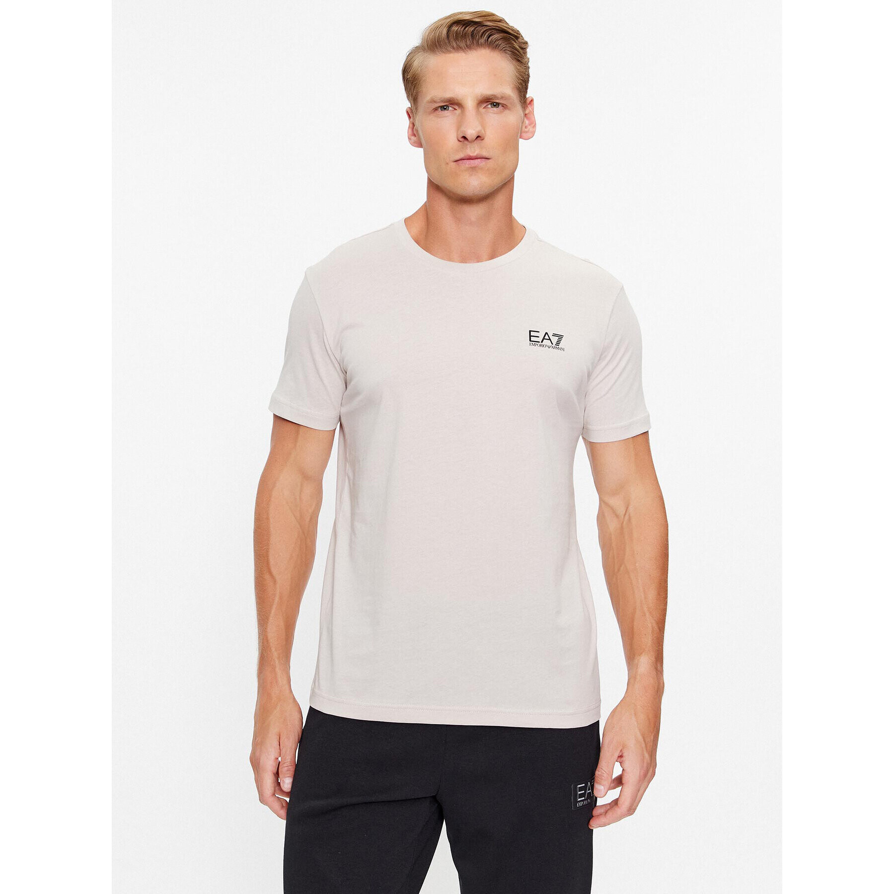 EA7 Emporio Armani T-Shirt 8NPT51 PJM9Z 1716 Stříbrná Regular Fit - Pepit.cz