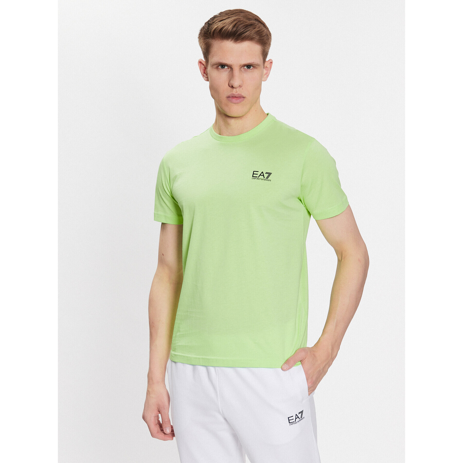 EA7 Emporio Armani T-Shirt 8NPT51 PJM9Z 1805 Zelená Regular Fit - Pepit.cz