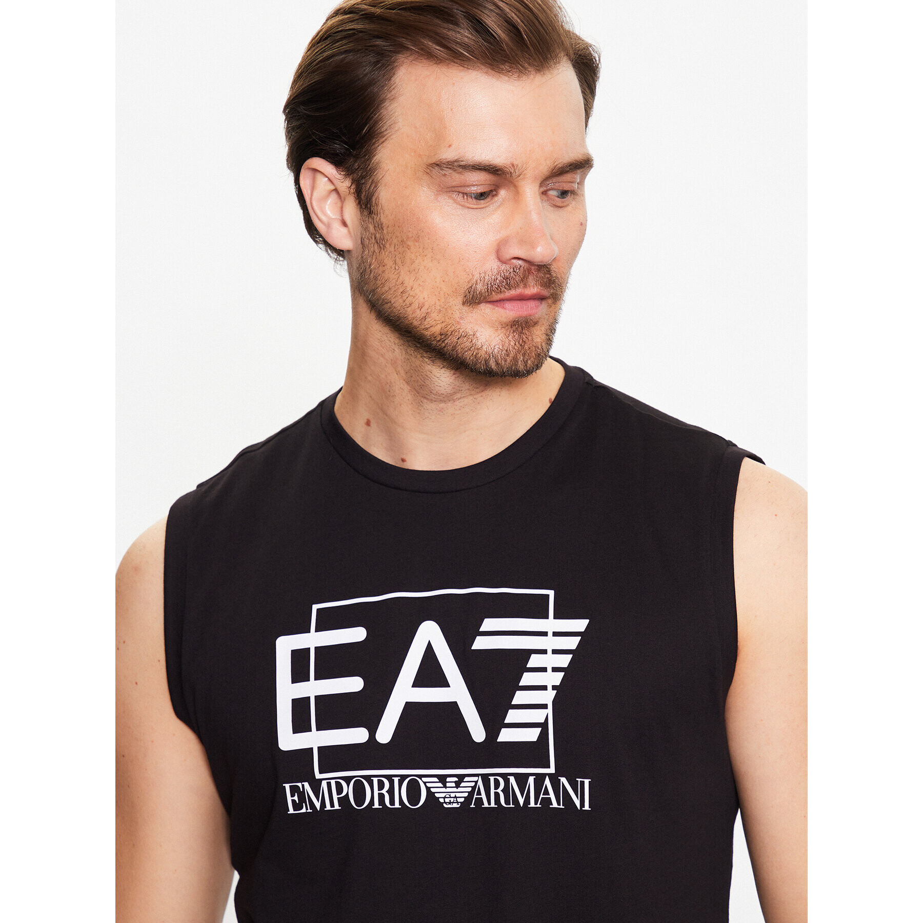 EA7 Emporio Armani Tank top 3RPT80 PJ02Z 1200 Černá Regular Fit - Pepit.cz