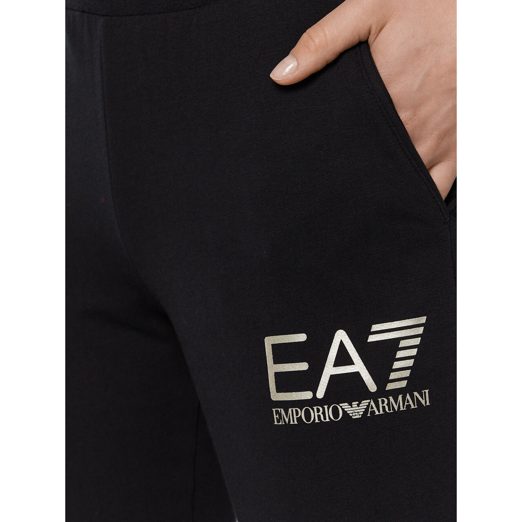 EA7 Emporio Armani Teplákové kalhoty 6LTP59 TJCQZ 1200 Černá Regular Fit - Pepit.cz