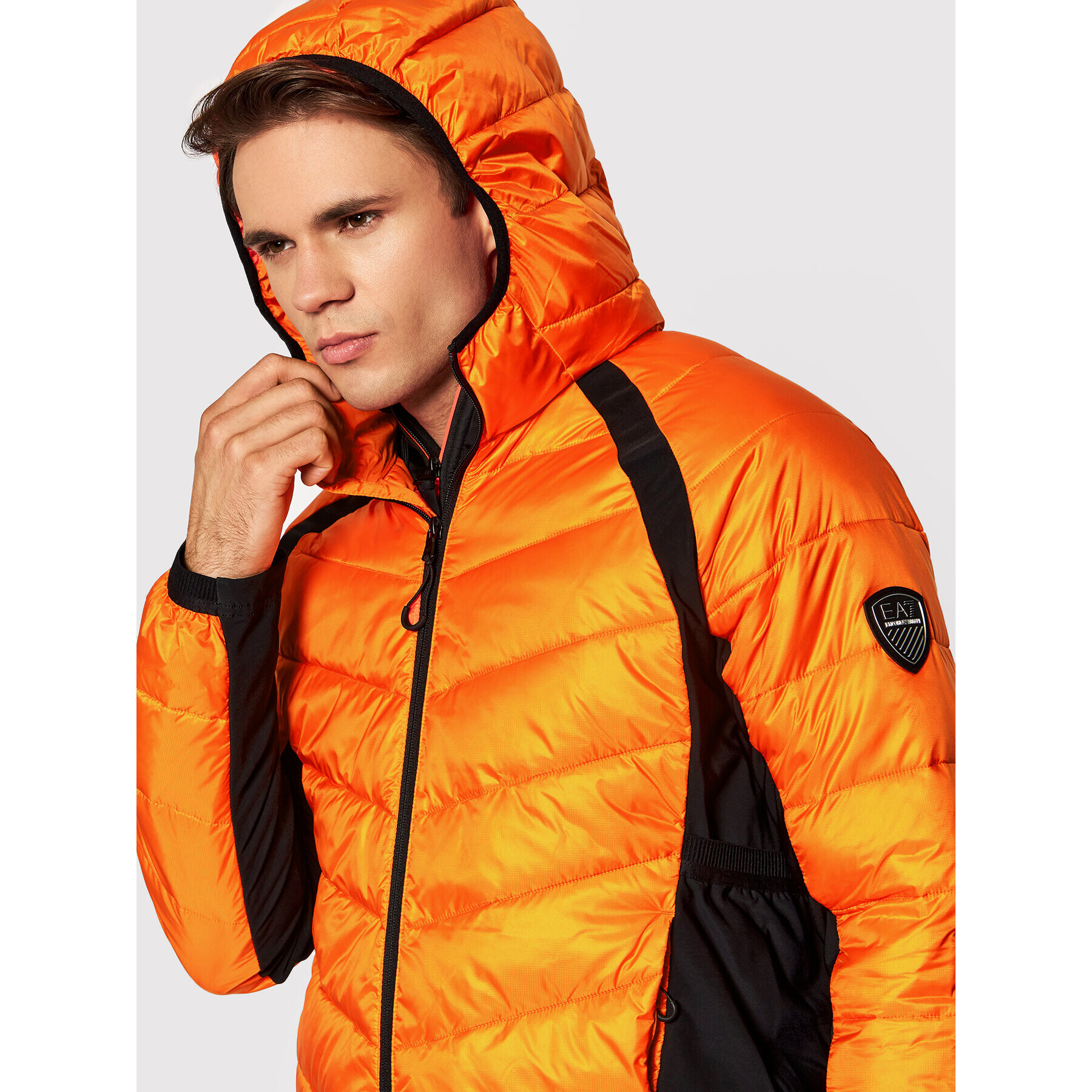 EA7 Emporio Armani Vatovaná bunda 6KPB43 PNQ9Z 1660 Oranžová Regular Fit - Pepit.cz