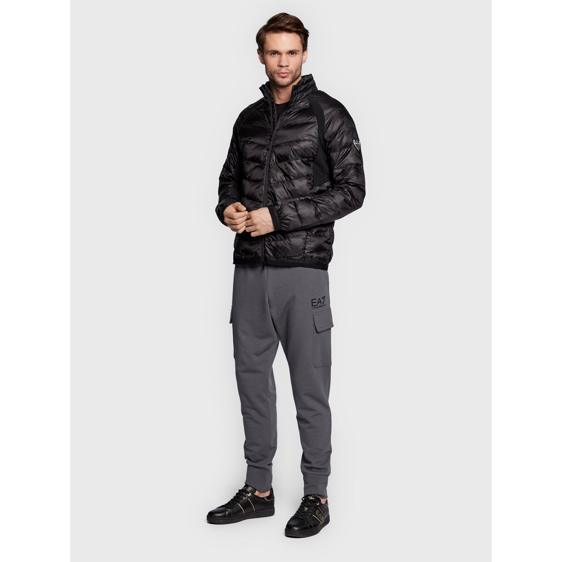 EA7 Emporio Armani Vatovaná bunda 6LPB45 PNQ9Z 1200 Černá Regular Fit - Pepit.cz