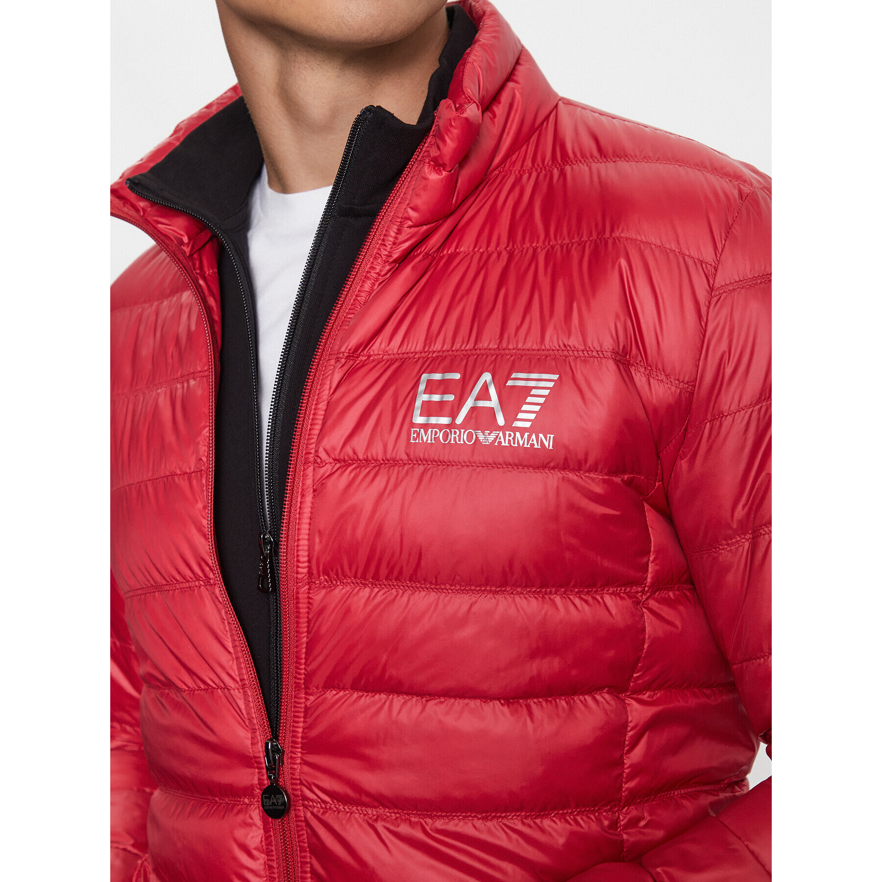 EA7 Emporio Armani Vatovaná bunda 8NPB01 PN29Z 1462 Červená Regular Fit - Pepit.cz