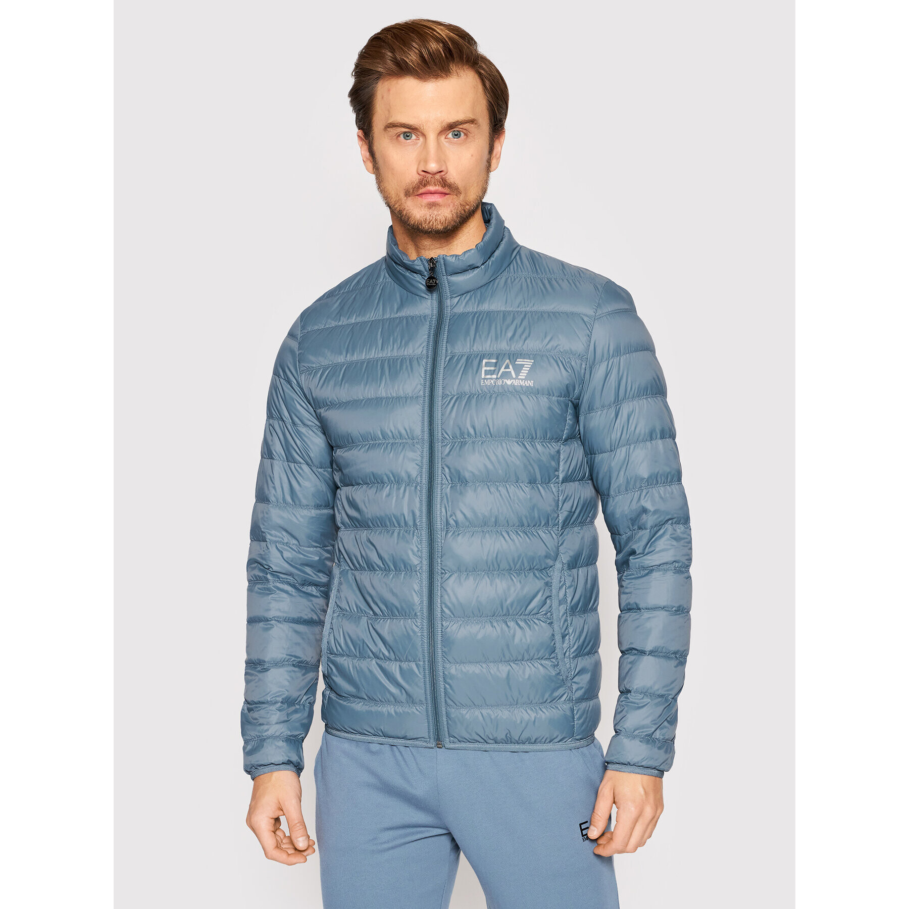 EA7 Emporio Armani Vatovaná bunda 8NPB01 PN29Z 1537 Modrá Regular Fit - Pepit.cz