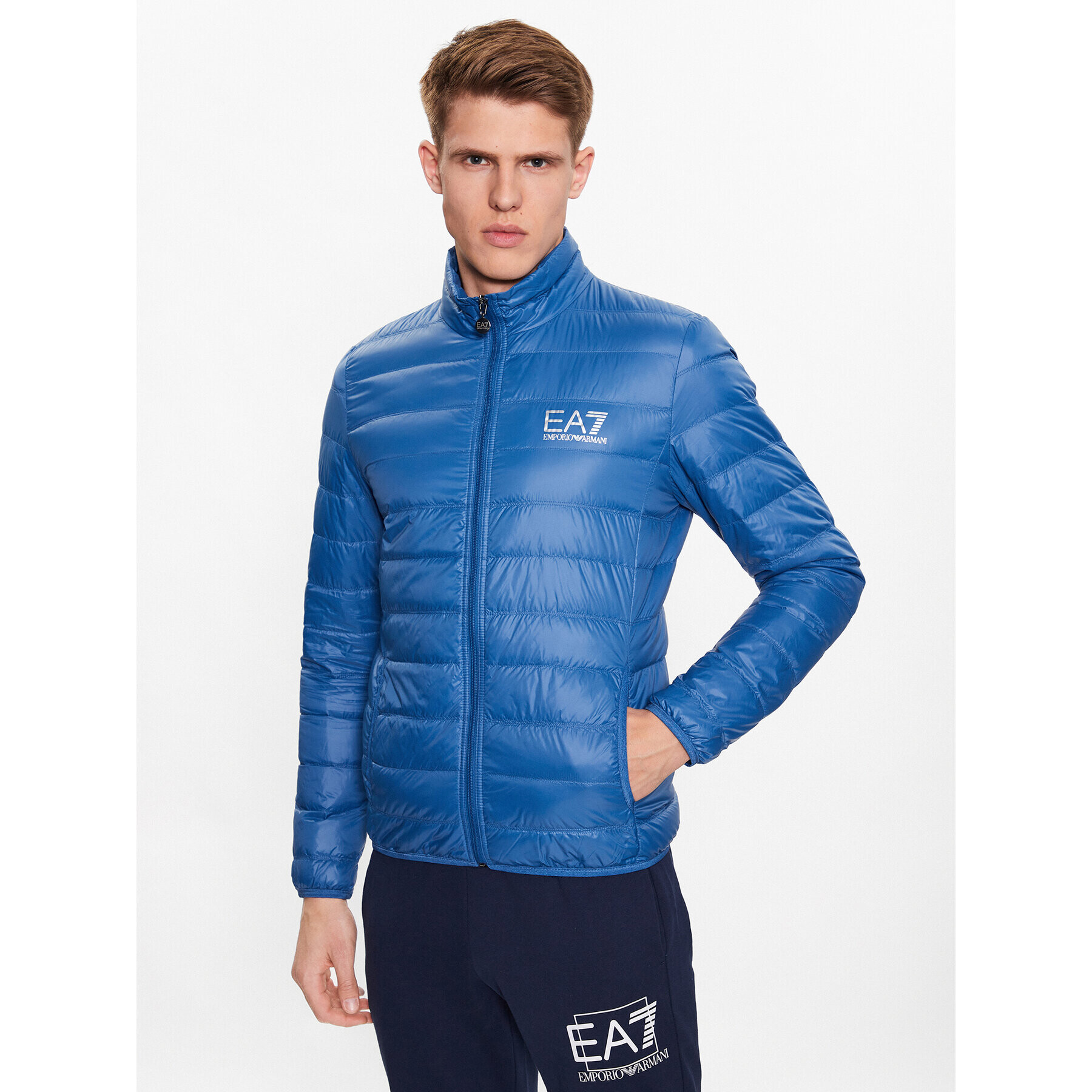 EA7 Emporio Armani Vatovaná bunda 8NPB01 PN29Z 1538 Modrá Regular Fit - Pepit.cz