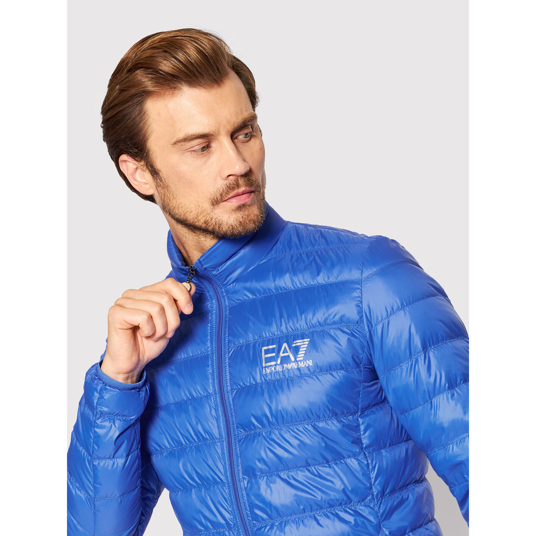 EA7 Emporio Armani Vatovaná bunda 8NPB01 PN29Z 1597 Modrá Regular Fit - Pepit.cz