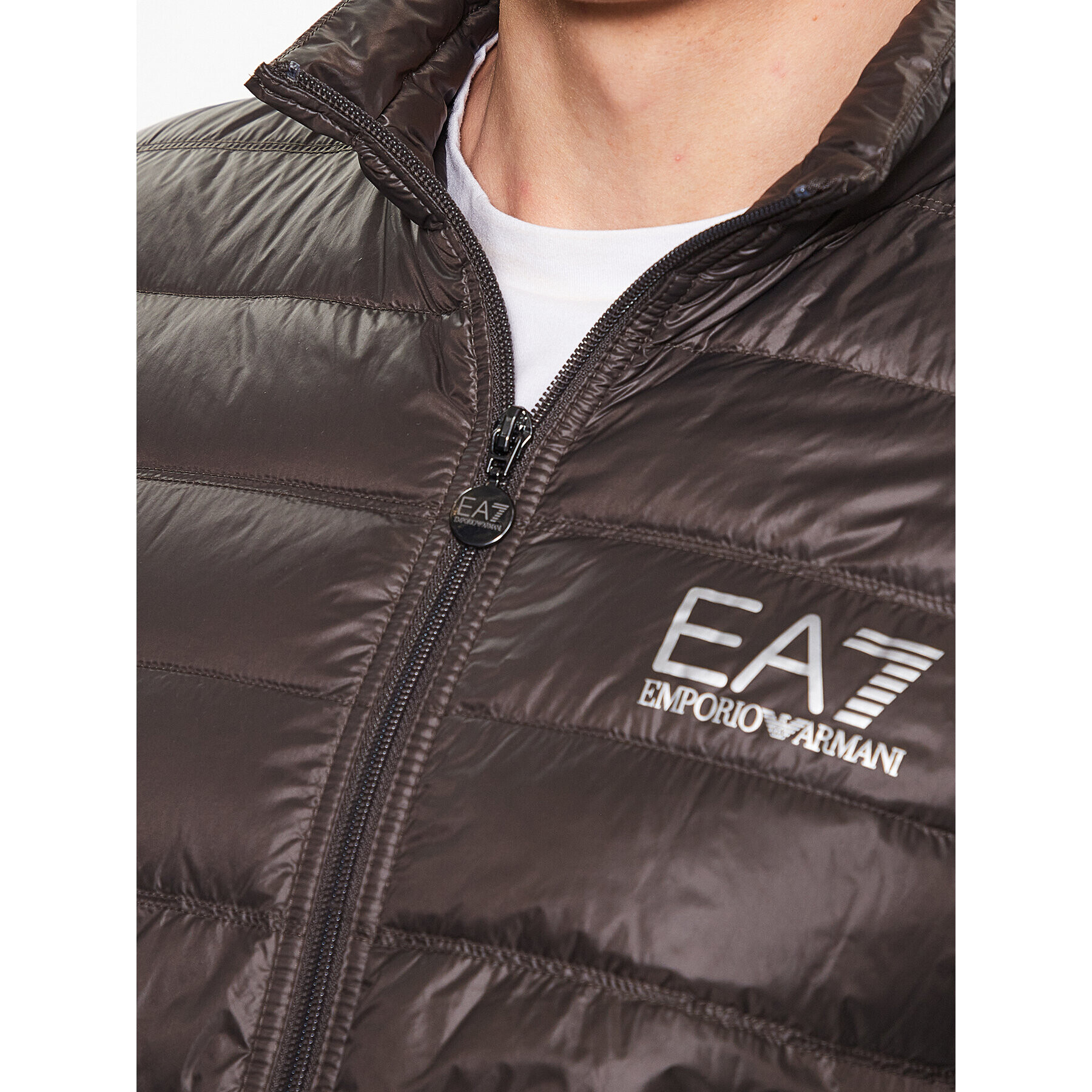 EA7 Emporio Armani Vatovaná bunda 8NPB01 PN29Z 1997 Šedá Regular Fit - Pepit.cz