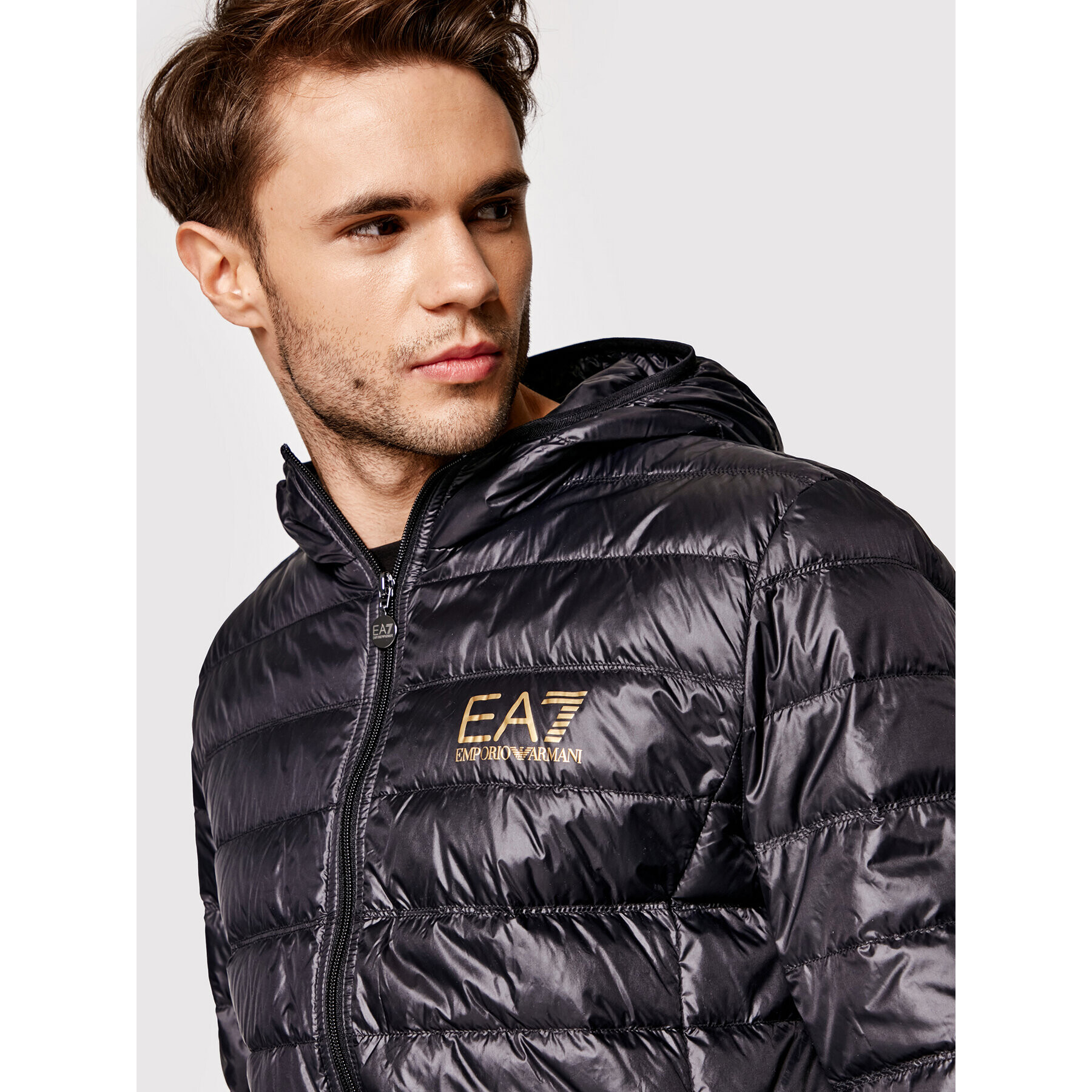 EA7 Emporio Armani Vatovaná bunda 8NPB02 PN29Z 0208 Černá Regular Fit - Pepit.cz