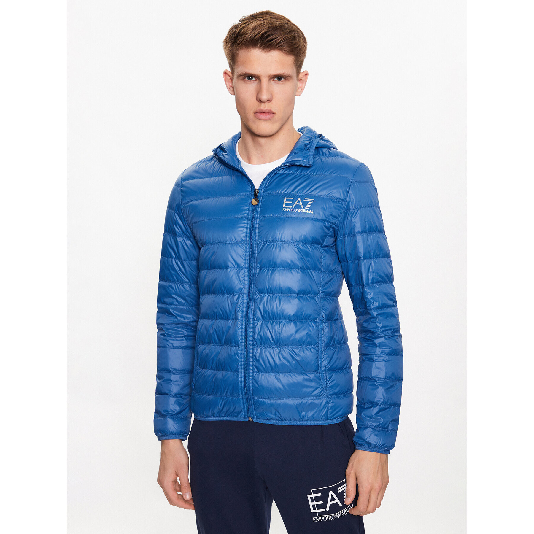 EA7 Emporio Armani Vatovaná bunda 8NPB02 PN29Z 1538 Modrá Regular Fit - Pepit.cz