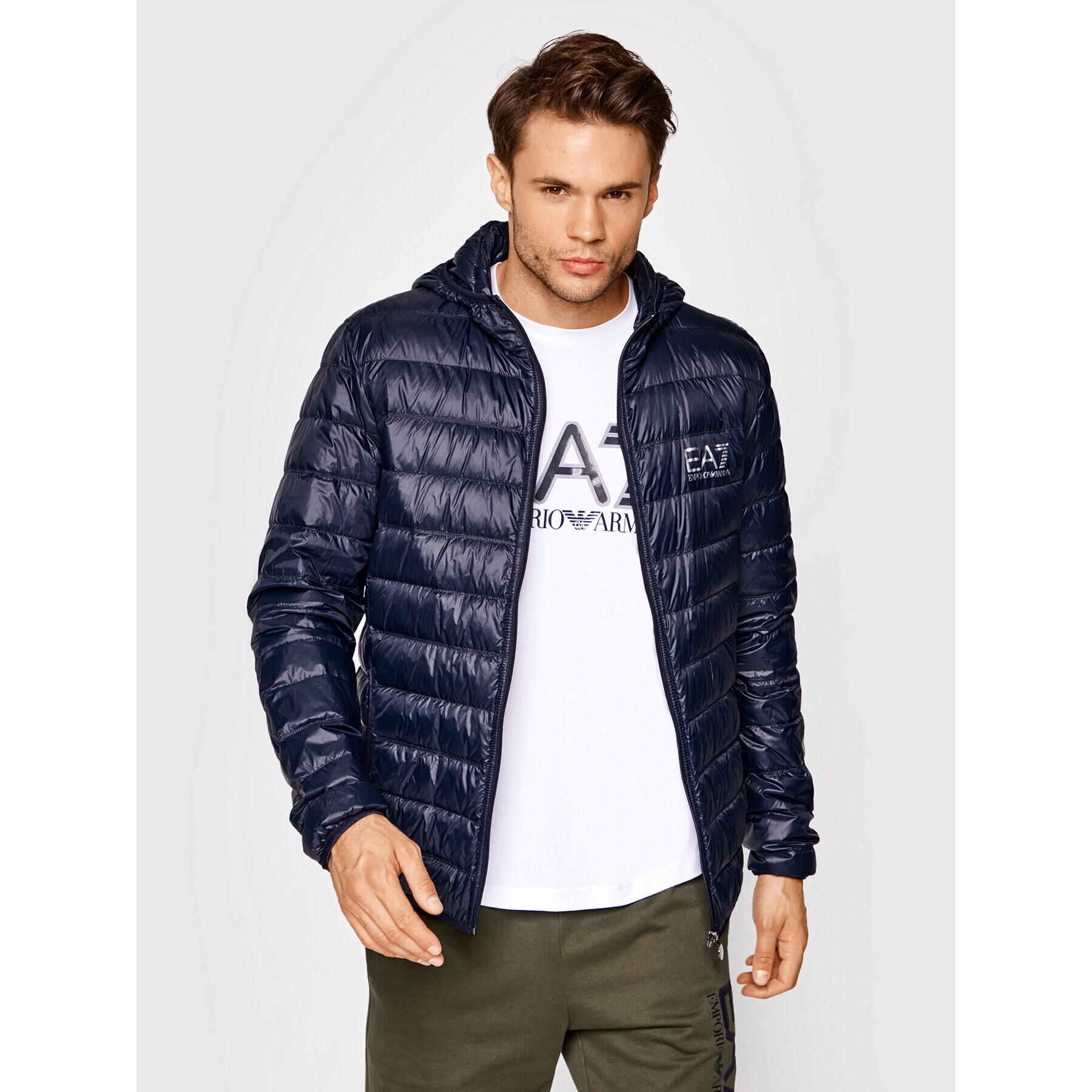 EA7 Emporio Armani Vatovaná bunda 8NPB02 PN29Z 1578 Tmavomodrá Regular Fit - Pepit.cz