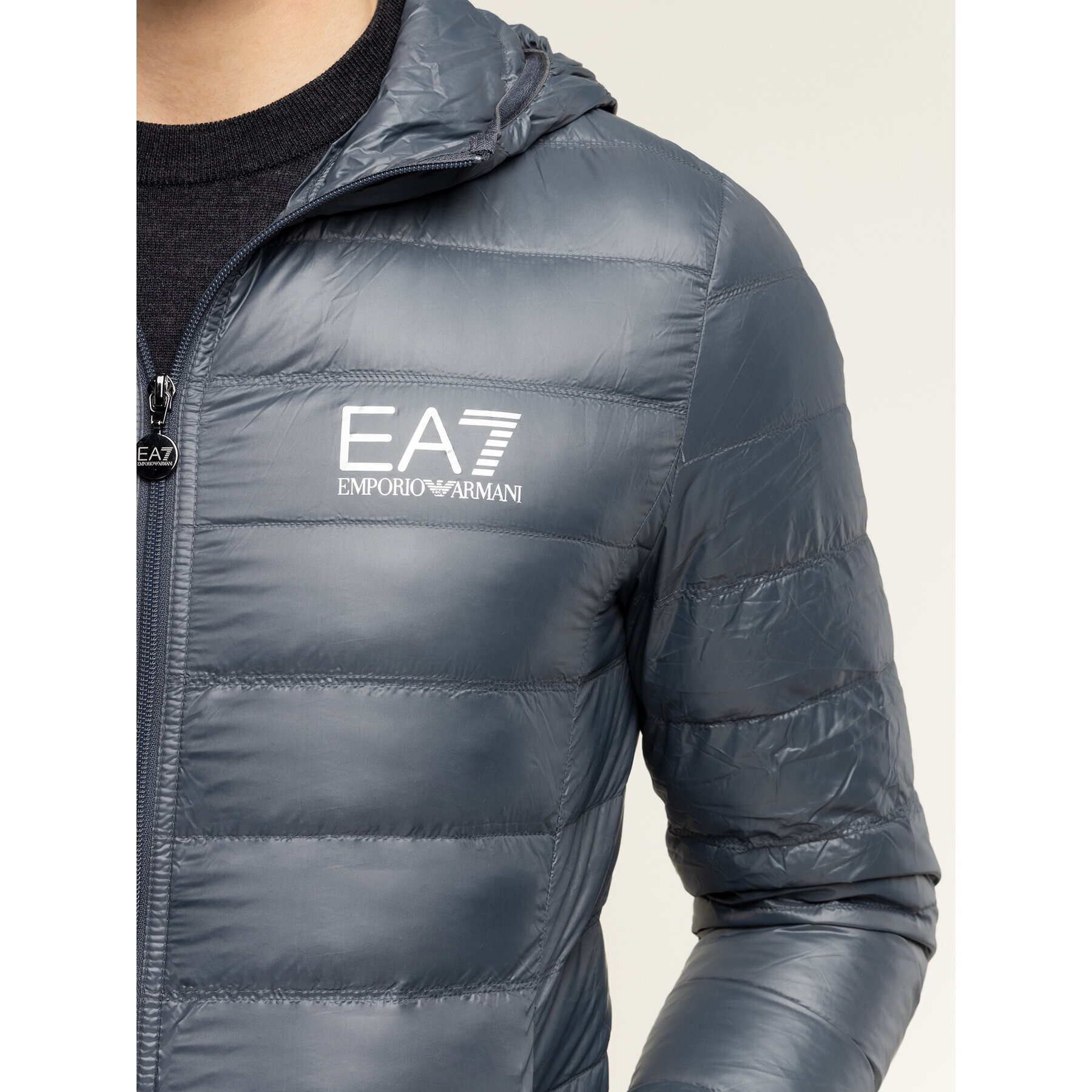 EA7 Emporio Armani Vatovaná bunda 8NPB02 PN29Z 1977 Šedá Regular Fit - Pepit.cz