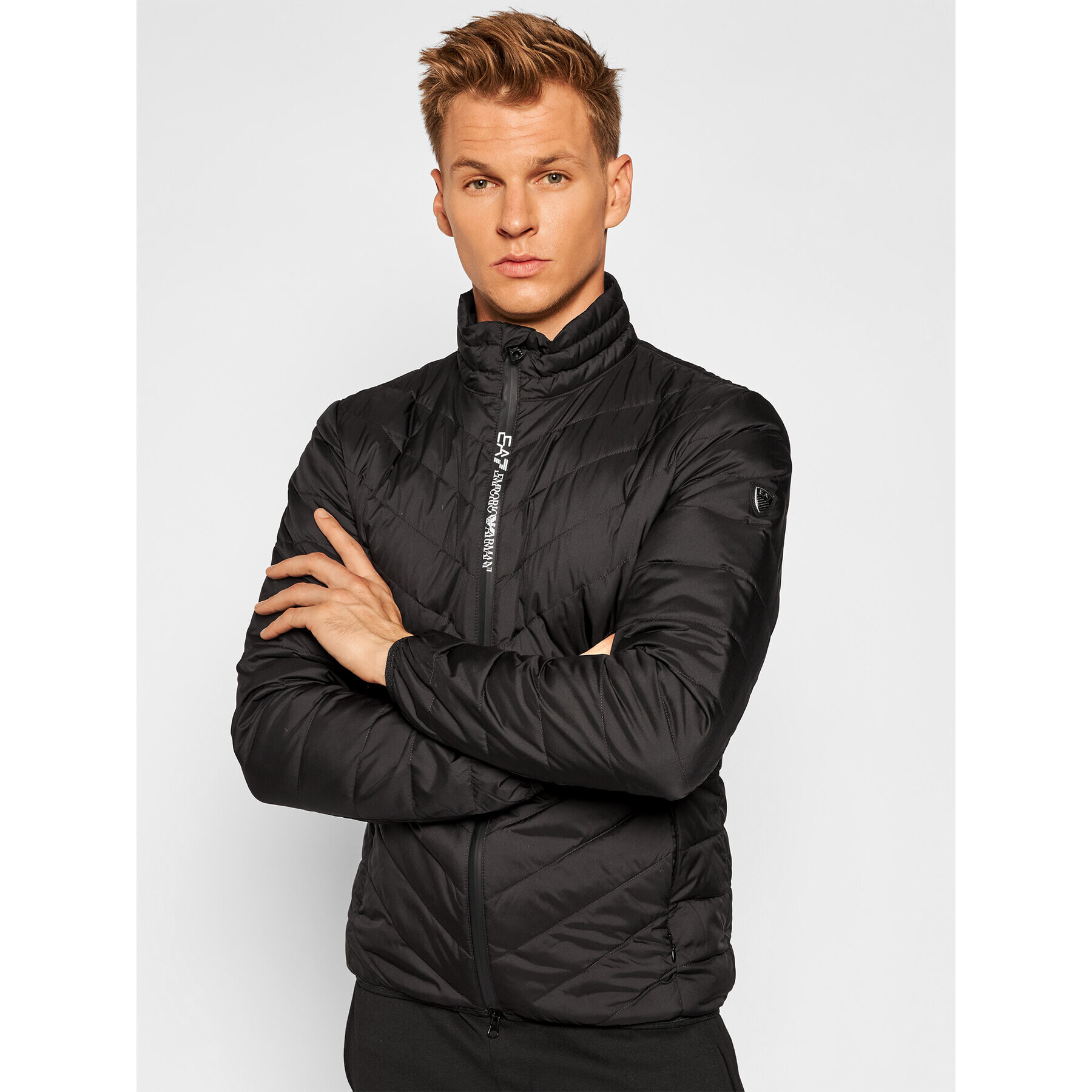 EA7 Emporio Armani Vatovaná bunda 8NPB06 PNE1Z 1200 Černá Regular Fit - Pepit.cz