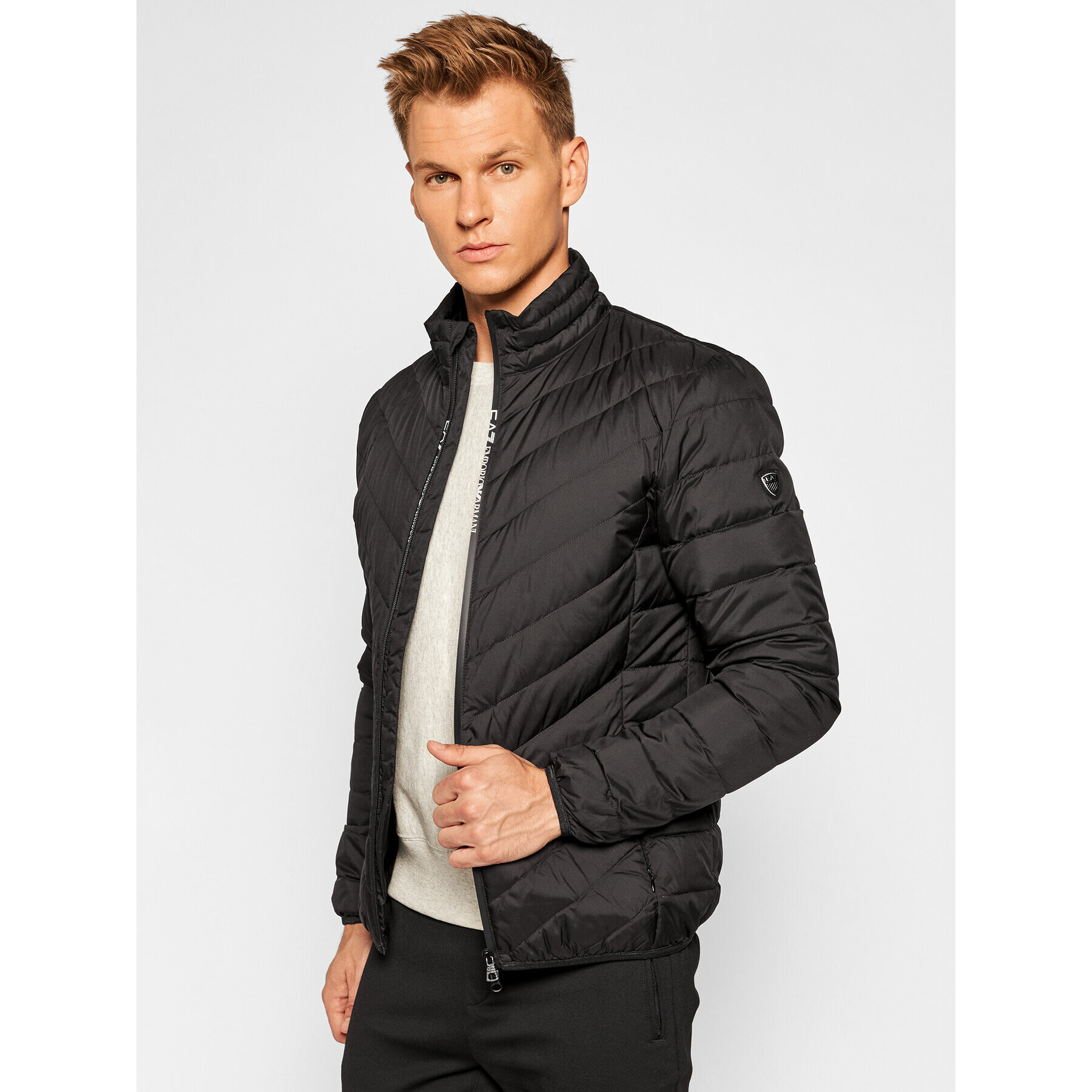 EA7 Emporio Armani Vatovaná bunda 8NPB06 PNE1Z 1200 Černá Regular Fit - Pepit.cz