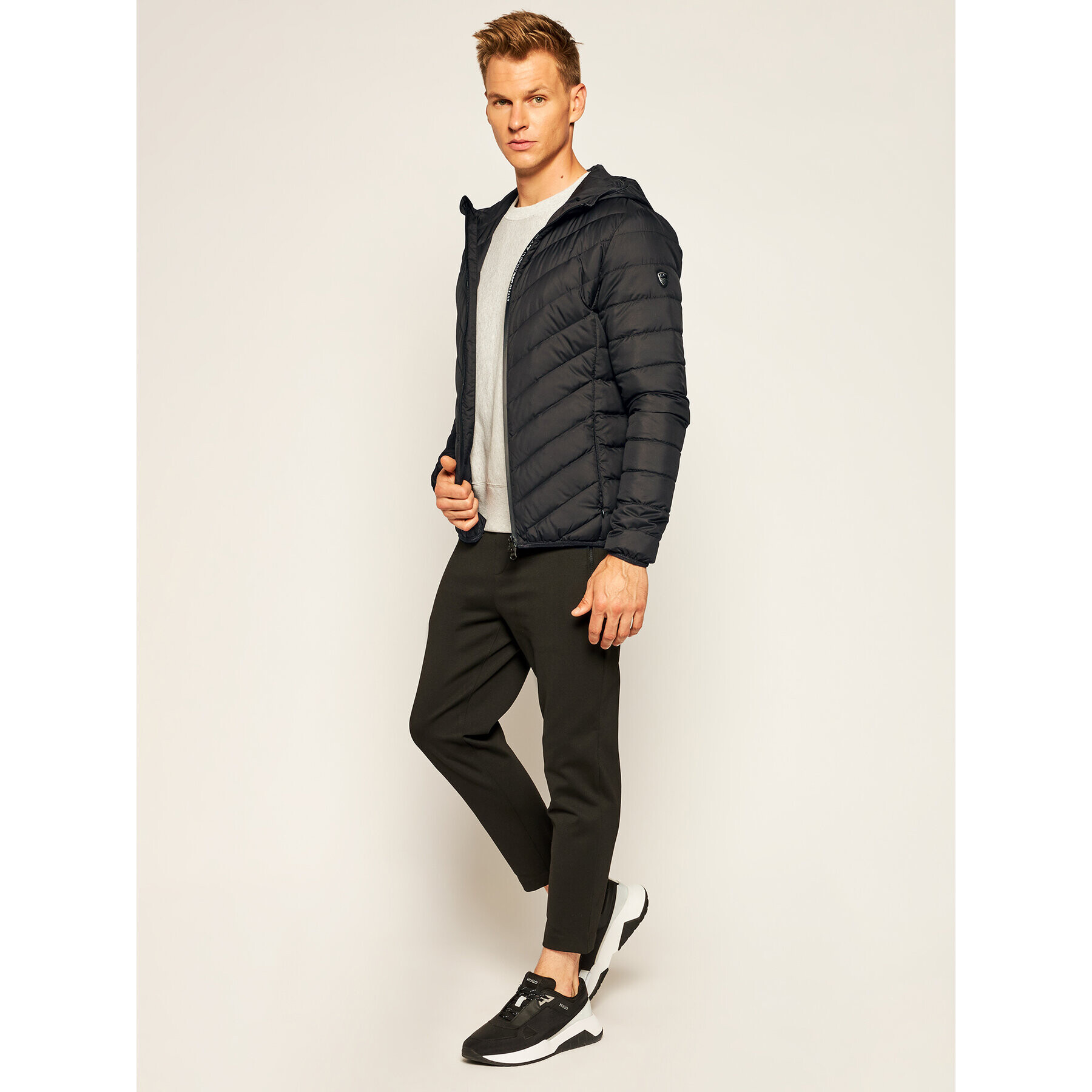 EA7 Emporio Armani Vatovaná bunda 8NPB07 PNE1Z 1200 Černá Regular Fit - Pepit.cz