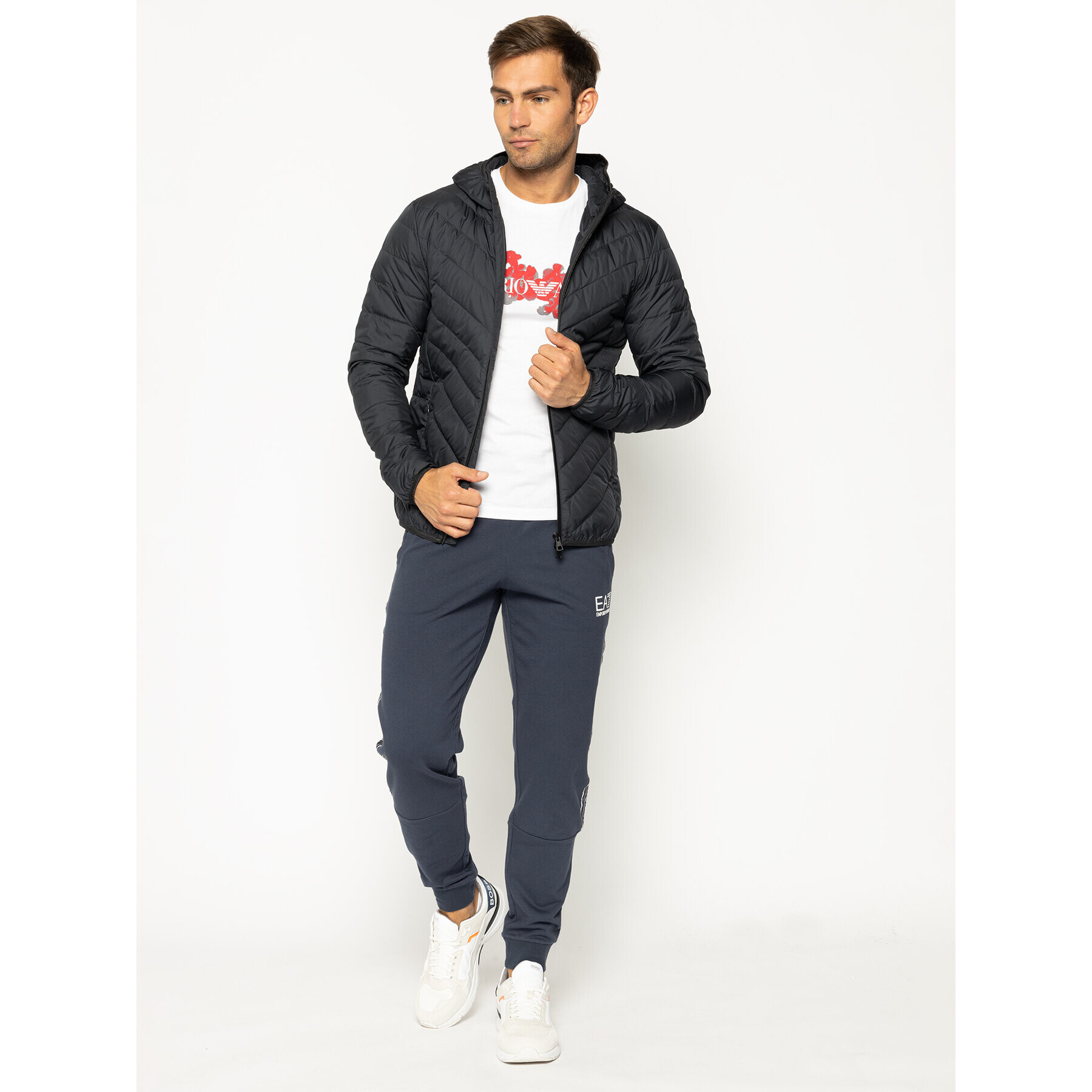 EA7 Emporio Armani Vatovaná bunda 8NPB07 PNE1Z 1578 Tmavomodrá Regular Fit - Pepit.cz