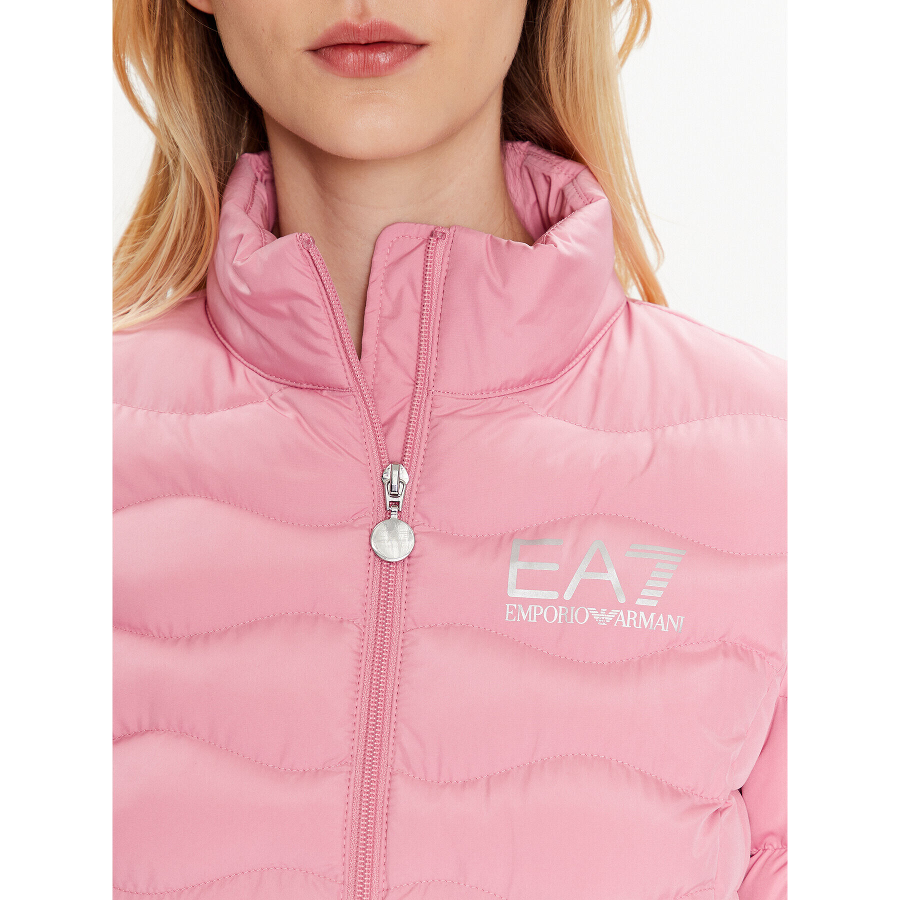 EA7 Emporio Armani Vatovaná bunda 8NTB21 TNF8Z 0412 Růžová Regular Fit - Pepit.cz