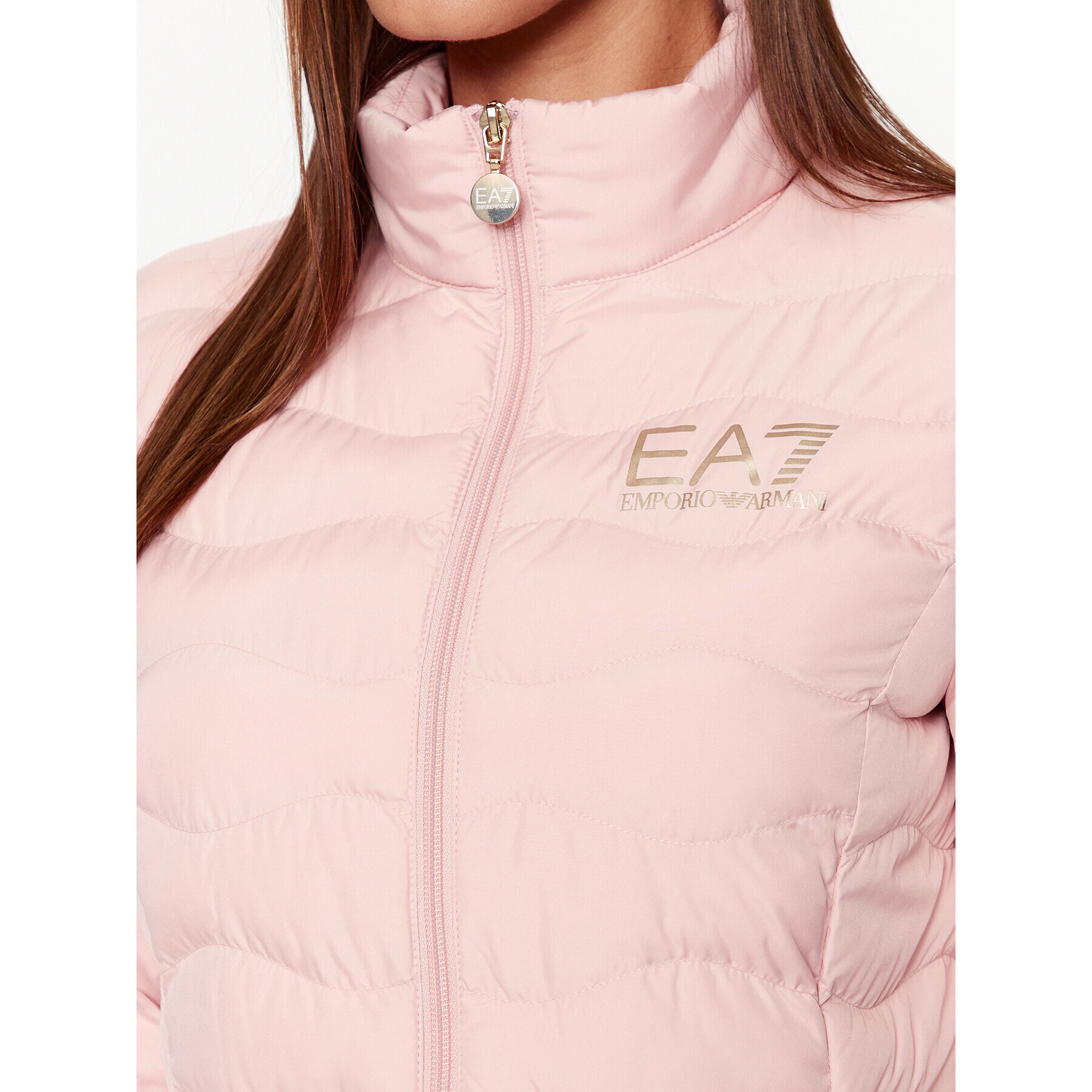 EA7 Emporio Armani Vatovaná bunda 8NTB21 TNF8Z 0416 Růžová Regular Fit - Pepit.cz