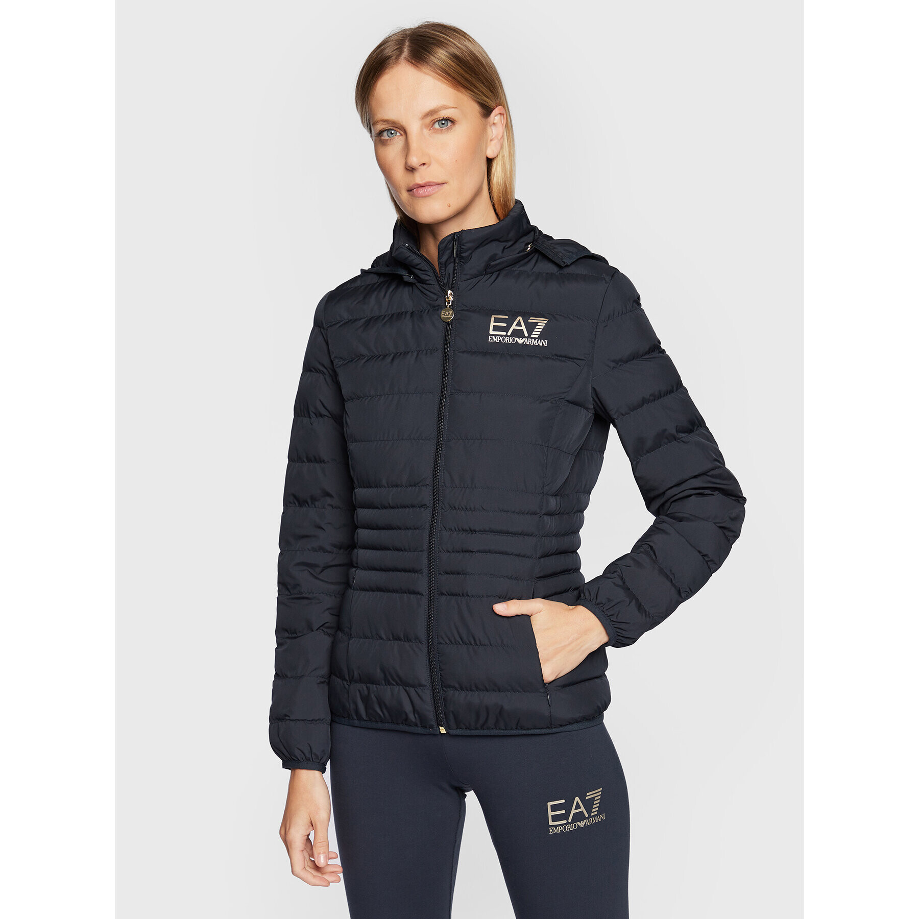 EA7 Emporio Armani Vatovaná bunda 8NTB23 TNF8Z 0540 Tmavomodrá Regular Fit - Pepit.cz