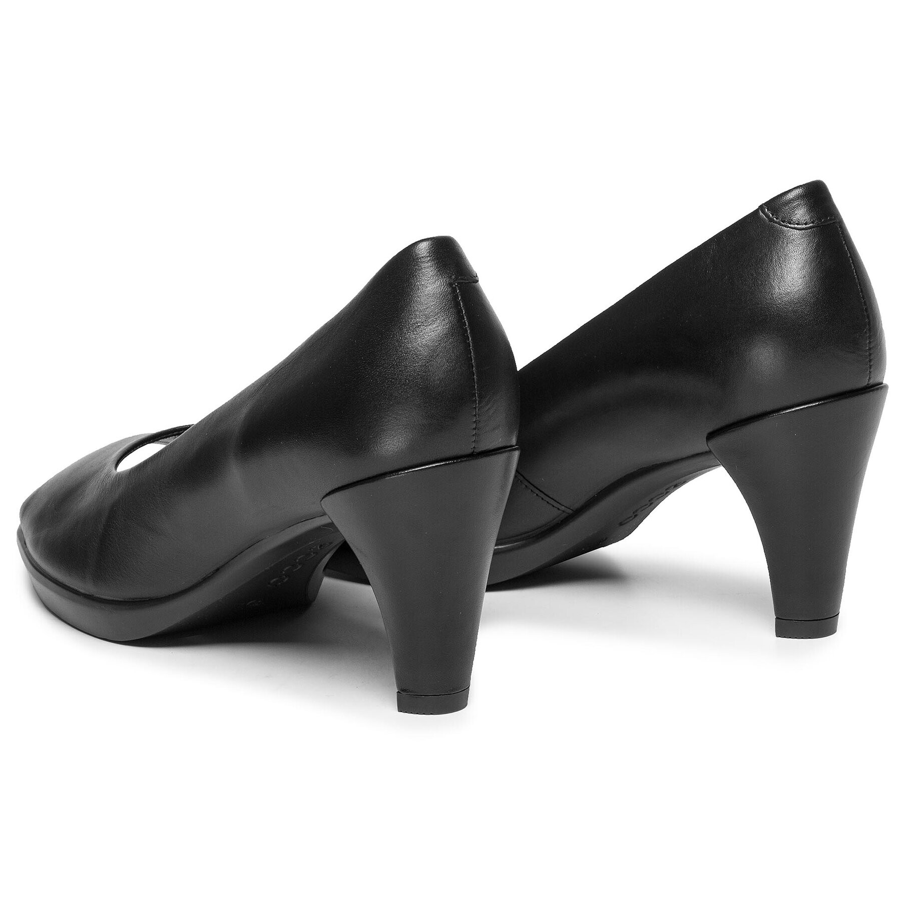 ECCO Polobotky Shape 55 Peep Toe Sleek 26830301001 Černá - Pepit.cz