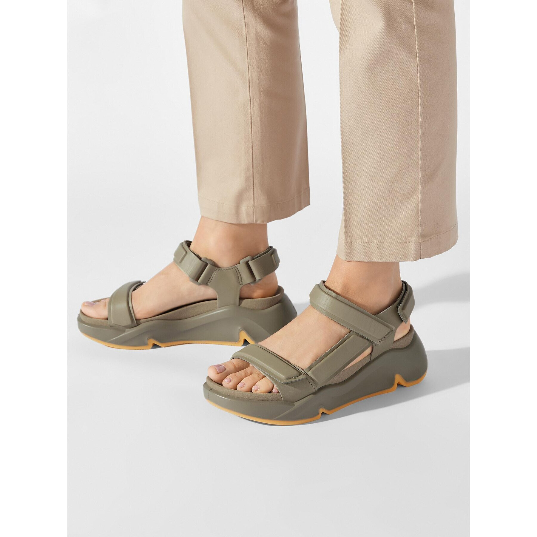 ECCO Sandály CHUNKY SANDAL 20332301023 Zelená - Pepit.cz