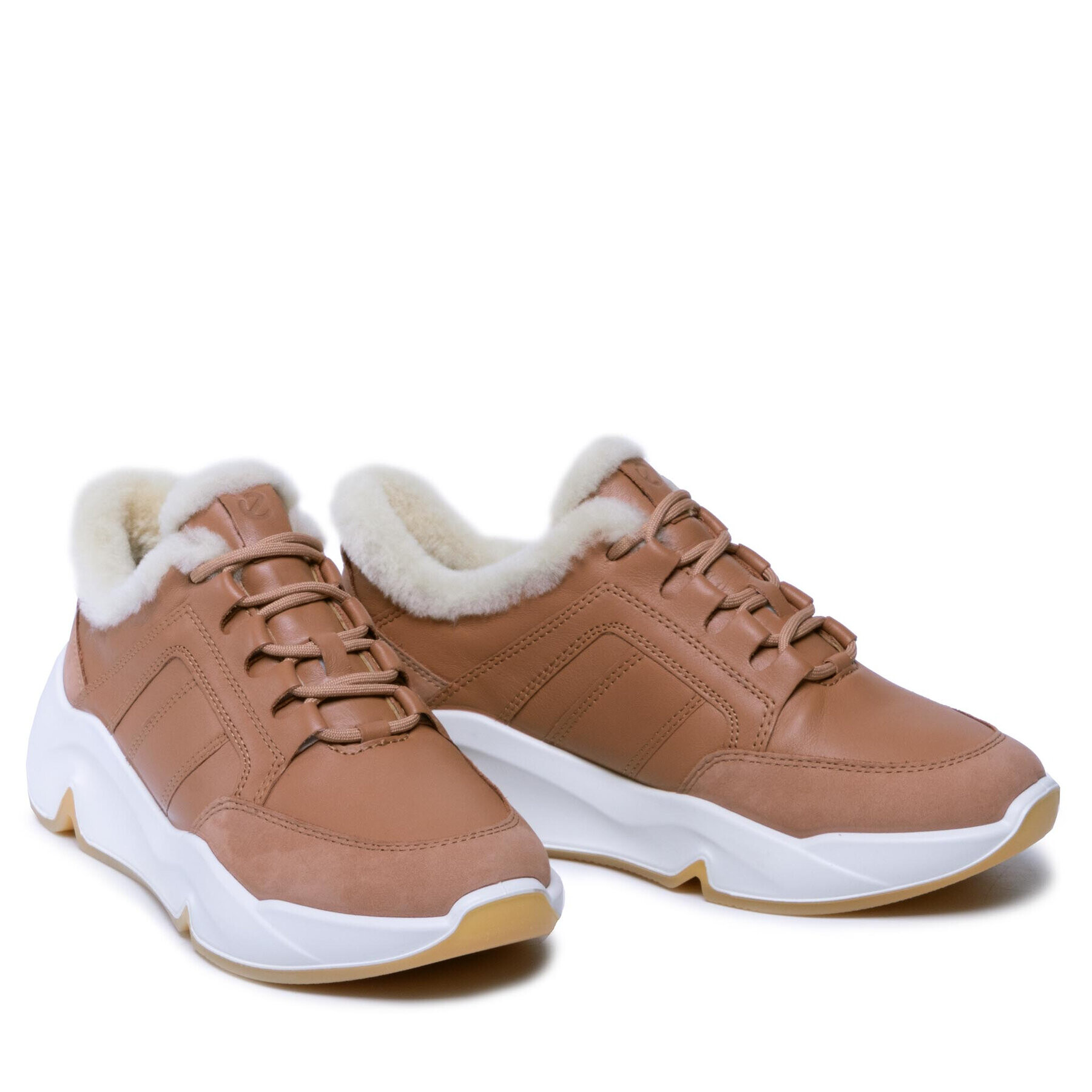 ECCO Sneakersy Chunky Sneaker W 20322360222 Hnědá - Pepit.cz