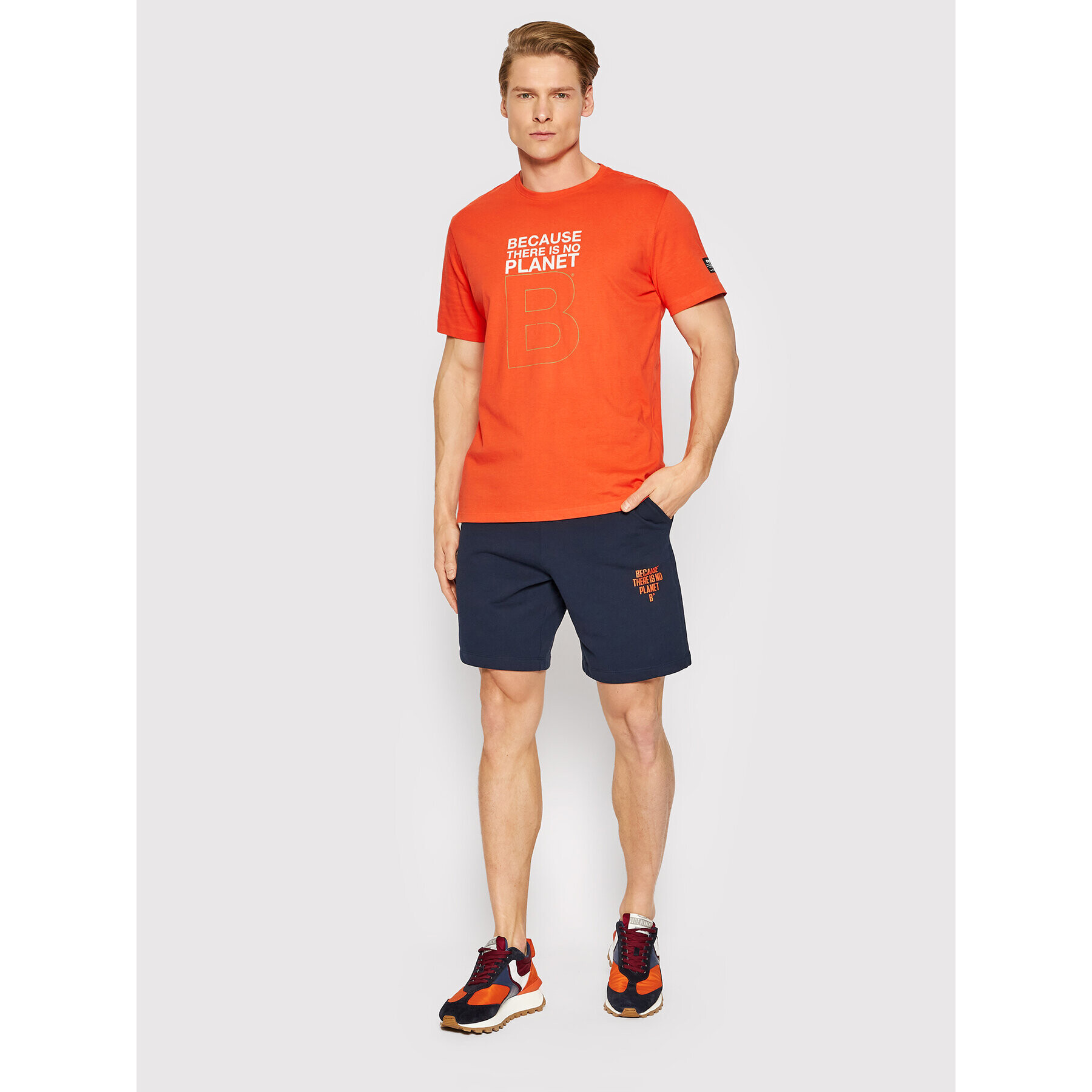 Ecoalf T-Shirt Great GATSGREAT8034MS22 Oranžová Regular Fit - Pepit.cz