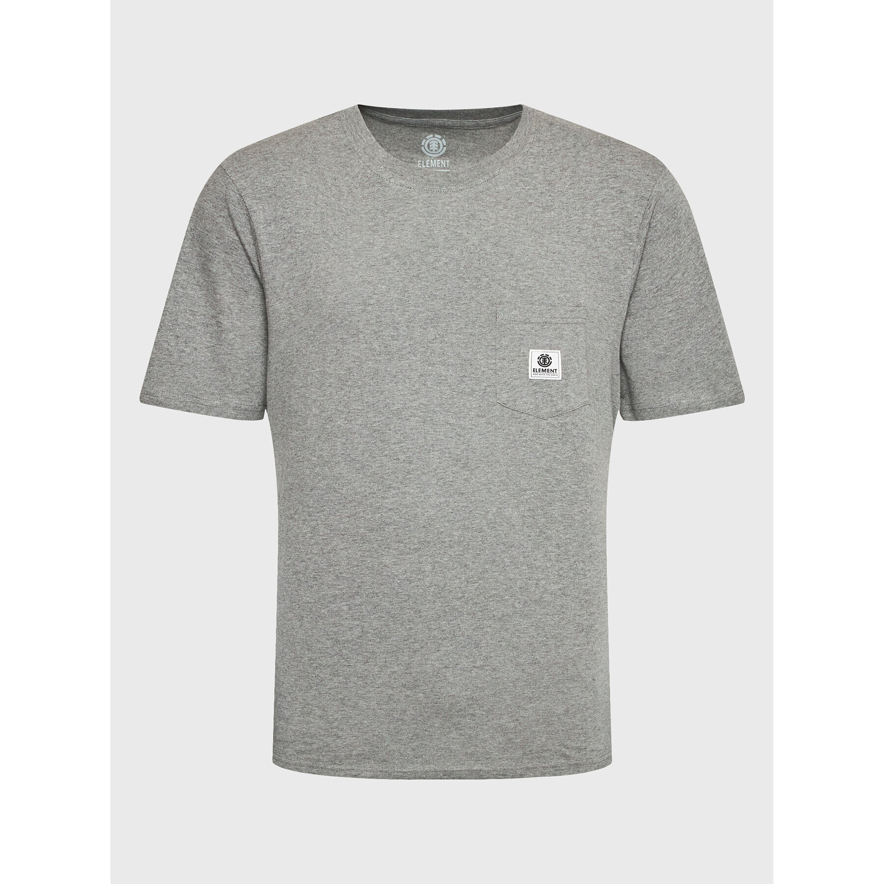 Element T-Shirt Basic Pocket Label ELYKT00116 Šedá Regular Fit - Pepit.cz