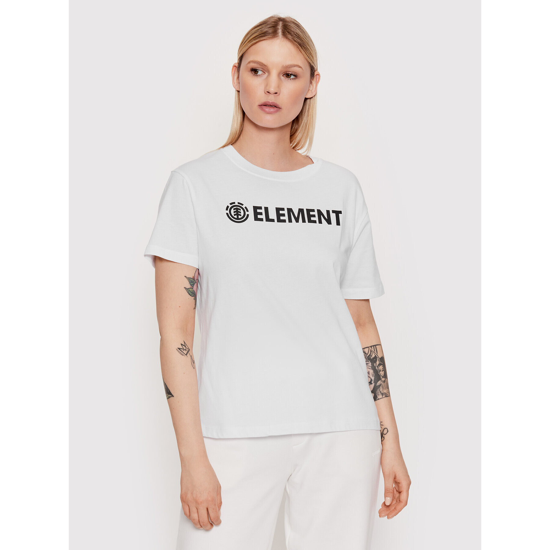 Element T-Shirt Logo W3SSB7 Bílá Regular Fit - Pepit.cz