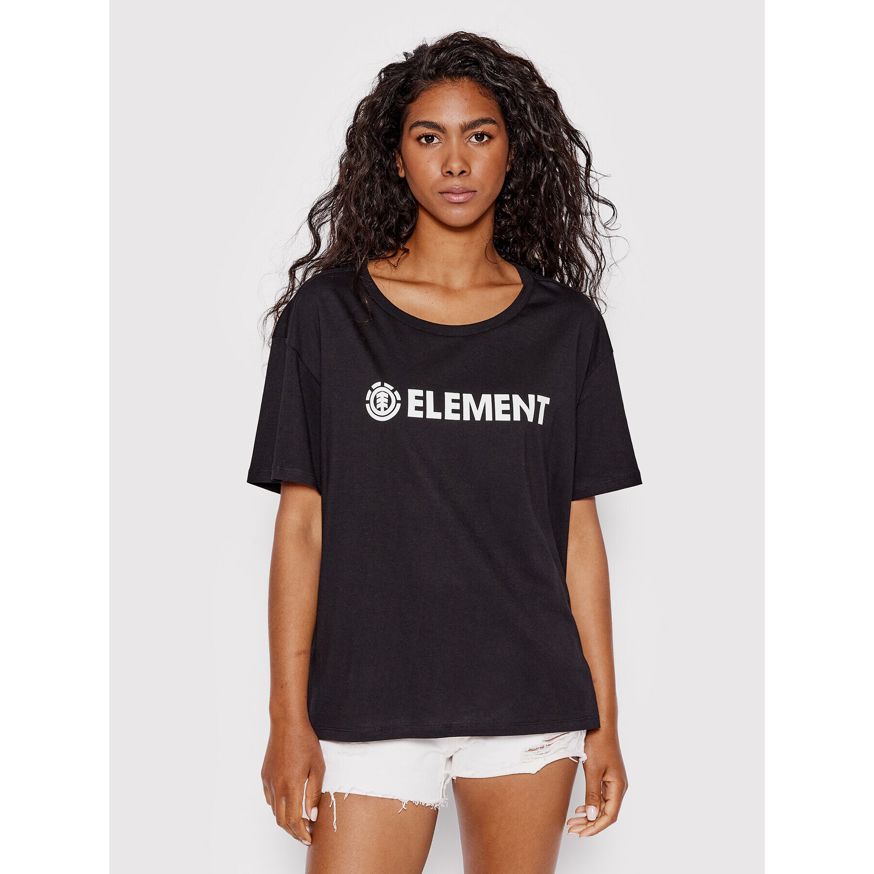 Element T-Shirt Logo W3SSB7 Černá Relaxed Fit - Pepit.cz