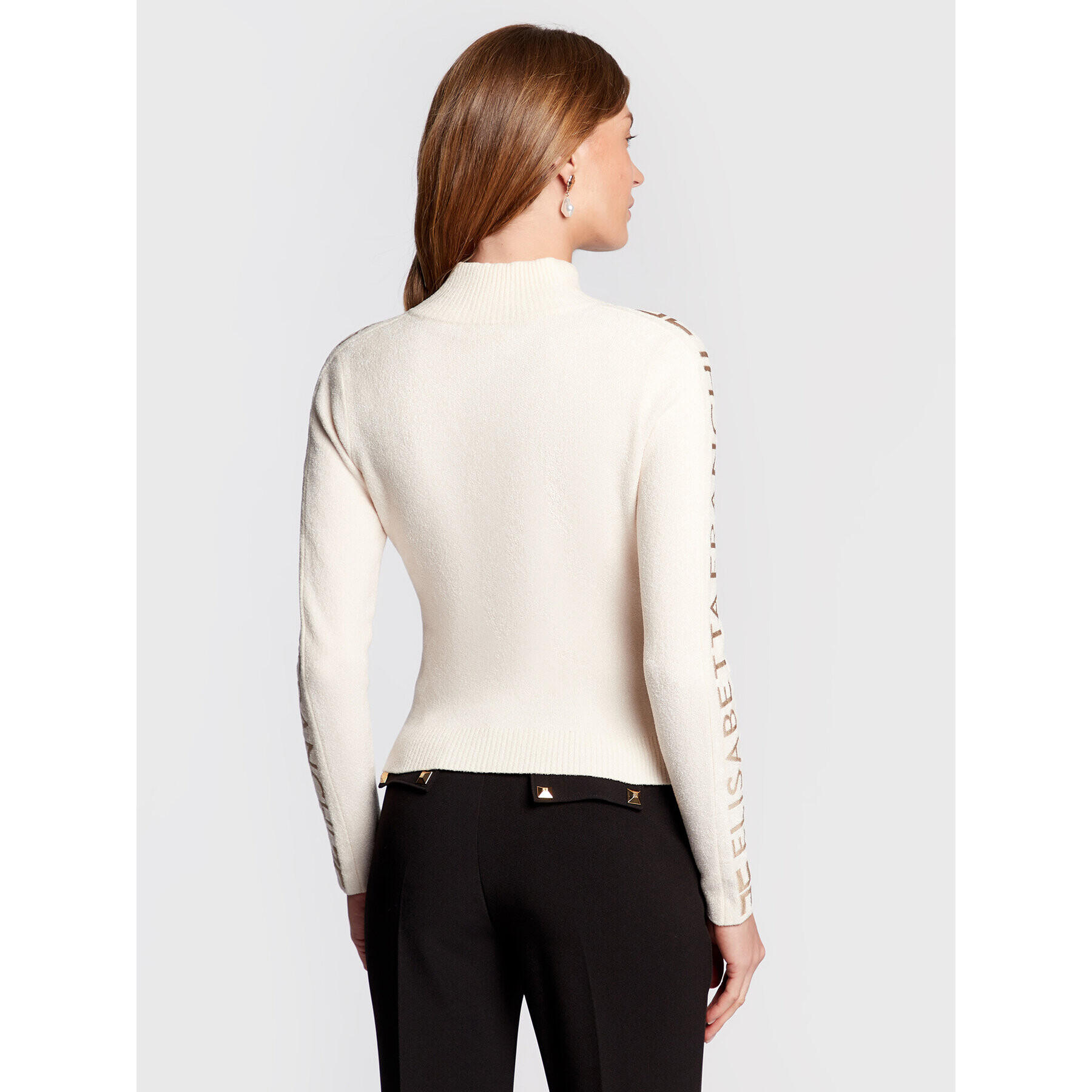 Elisabetta Franchi Kardigan MK-44S-26E2-V370 Béžová Slim Fit - Pepit.cz