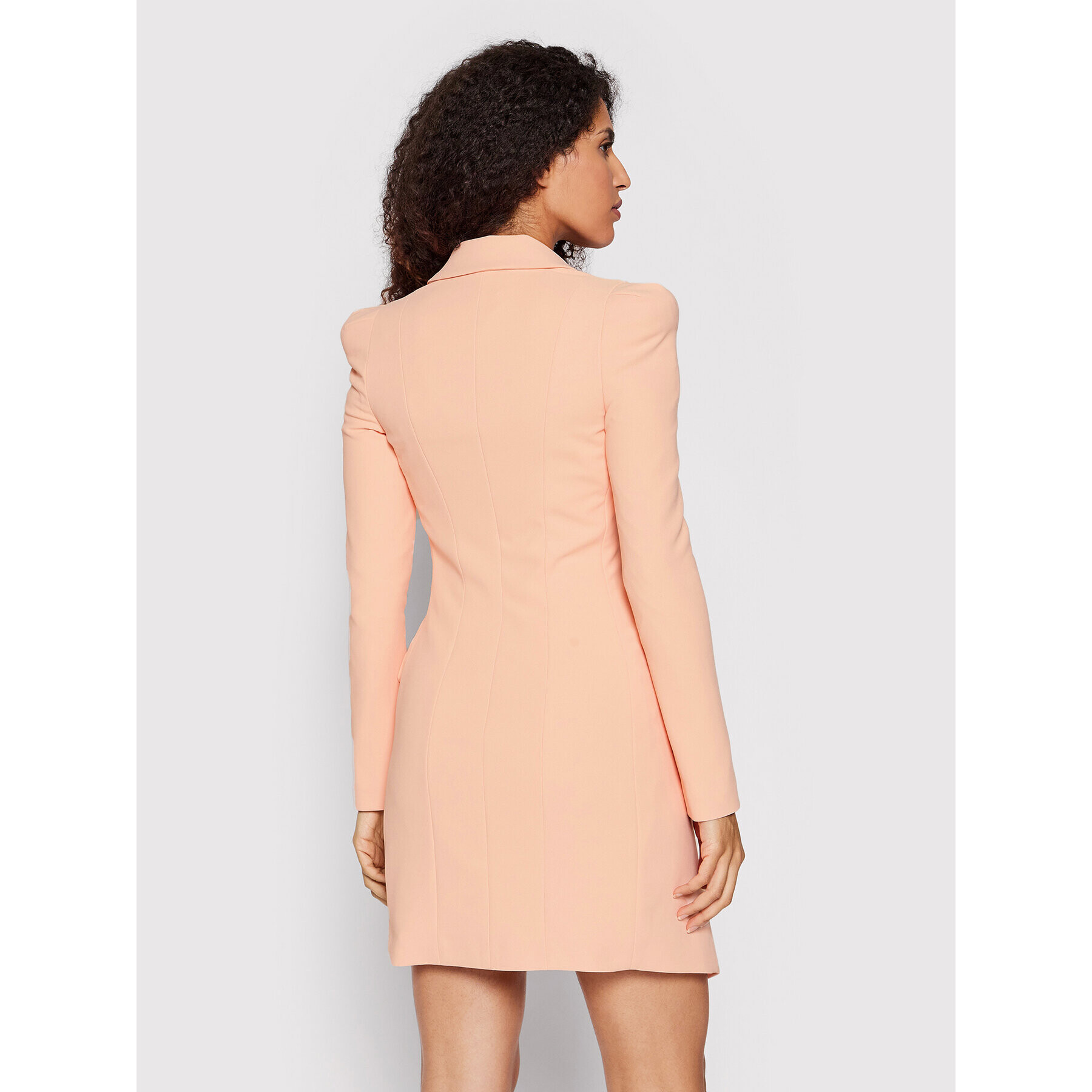 Elisabetta Franchi Koktejlové šaty AB-069-21E2-V450 Oranžová Slim Fit - Pepit.cz