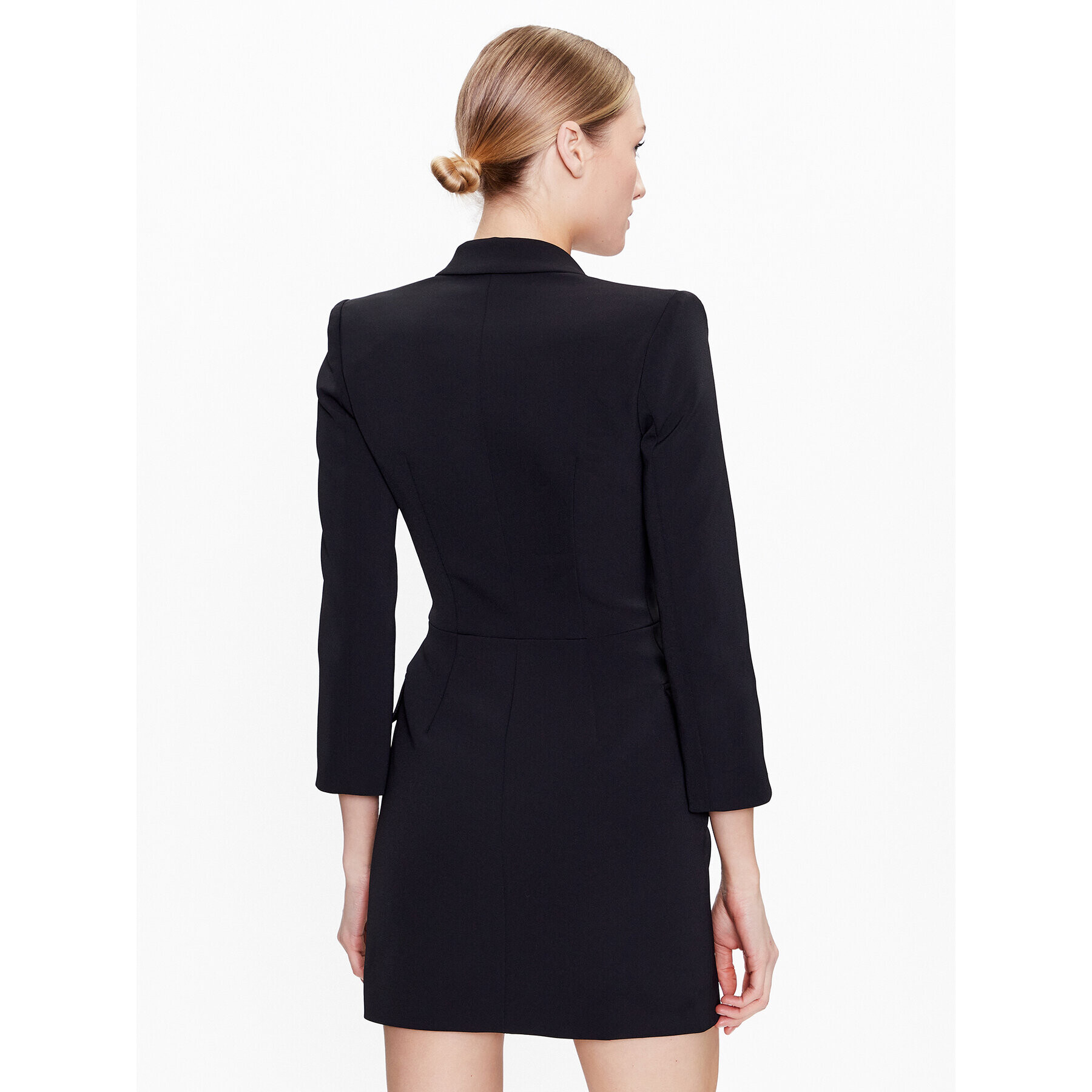 Elisabetta Franchi Koktejlové šaty AB-340-31E2-V590 Černá Slim Fit - Pepit.cz