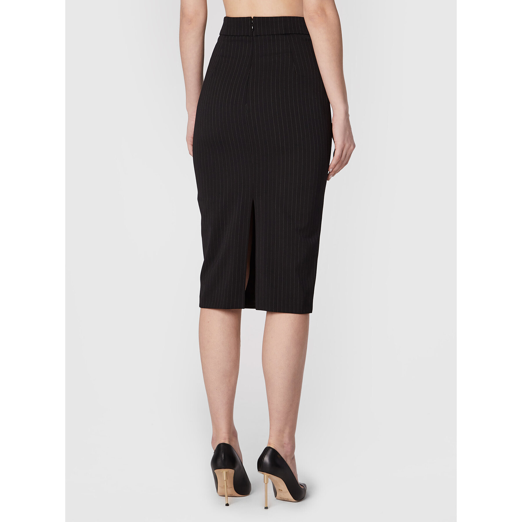 Elisabetta Franchi Pouzdrová sukně GO-491-27E2-V340 Černá Slim Fit - Pepit.cz